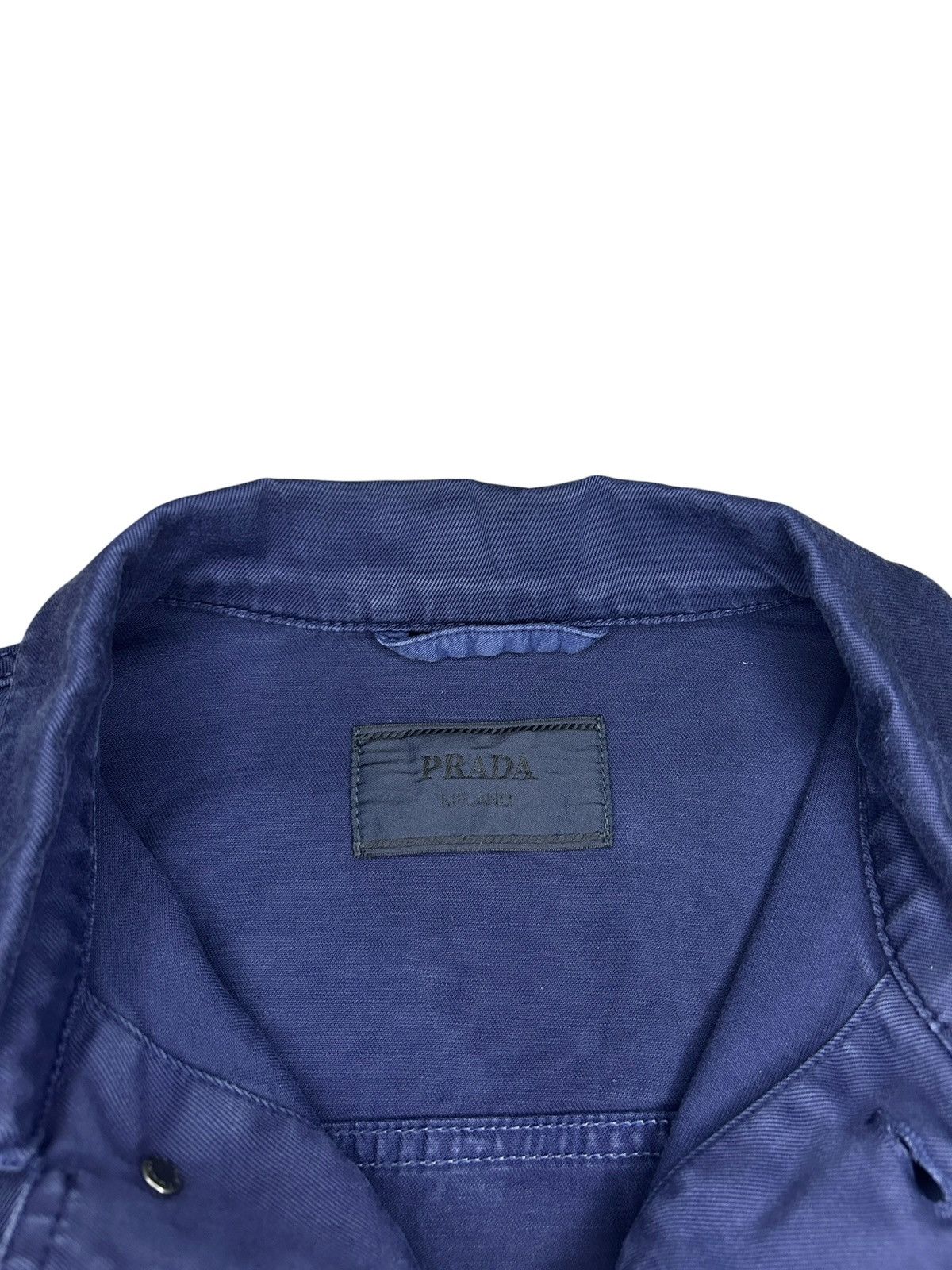 Prada 2014 Navy Trucker Jacket Size US S / EU 44-46 / 1 - 3 Thumbnail