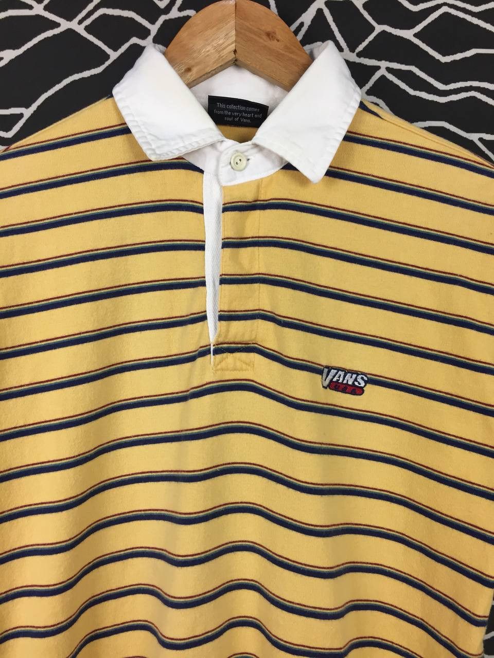 Vans Vtg Vans USA Skateboards Striped Polo Tee Size US M / EU 48-50 / 2 - 3 Thumbnail