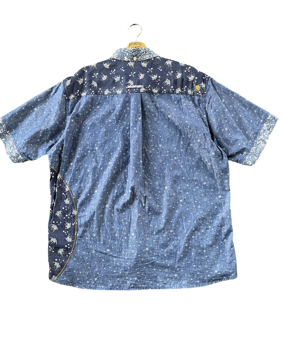Japanese Brand × Vintage RARE Kawatani Kapital Patchwork Inspired Button Up Shirts Size US XXL / EU 58 / 5 - 2 Thumbnail