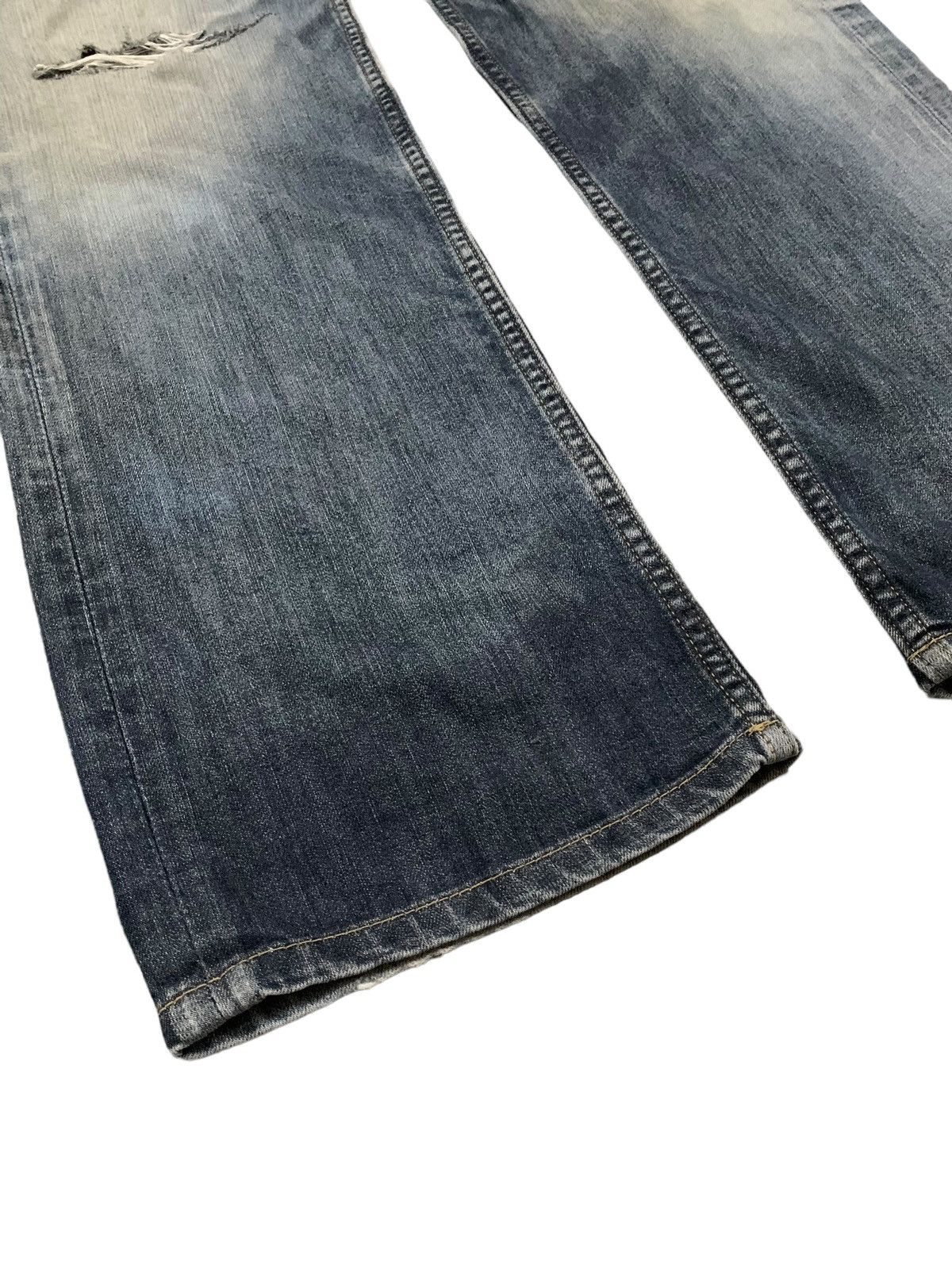 14th Addiction Vintage Japanese Brand Oririn Loose Distressed Grunge Jeans Size US 33 - 9 Thumbnail