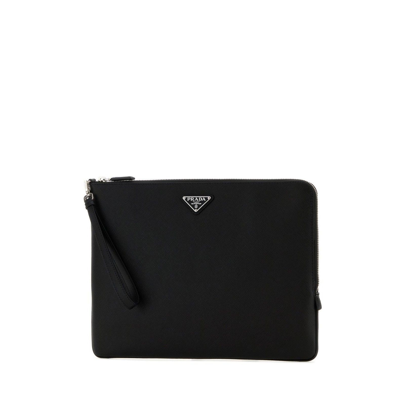 Prada PRADA Black Leather Clutch Bag New And Authentic Size ONE SIZE - 2 Thumbnail