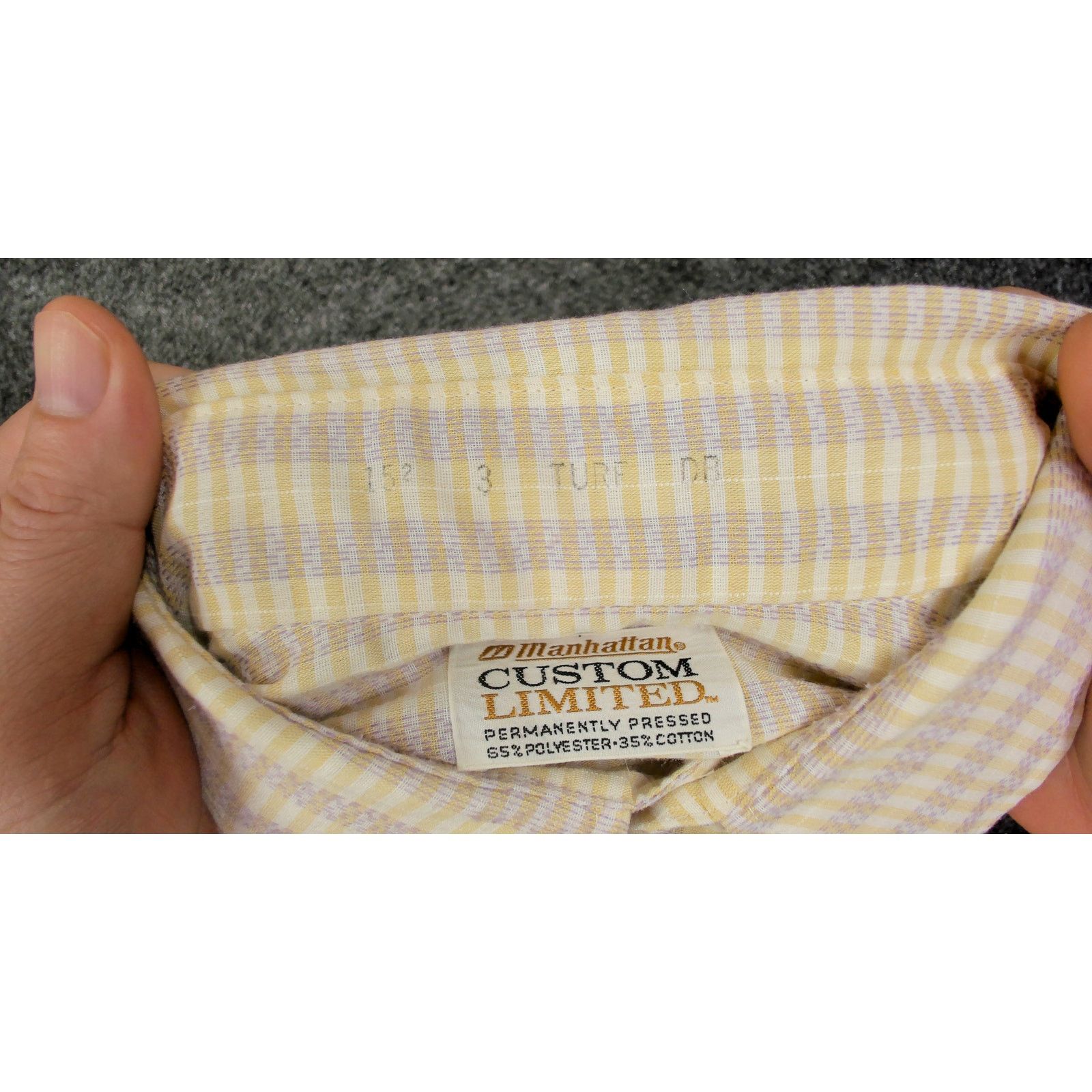 Vintage Vintage 70s Manhattan Custom Pastel Plaid V-Taper Shirt L Size US L / EU 52-54 / 3 - 9 Thumbnail