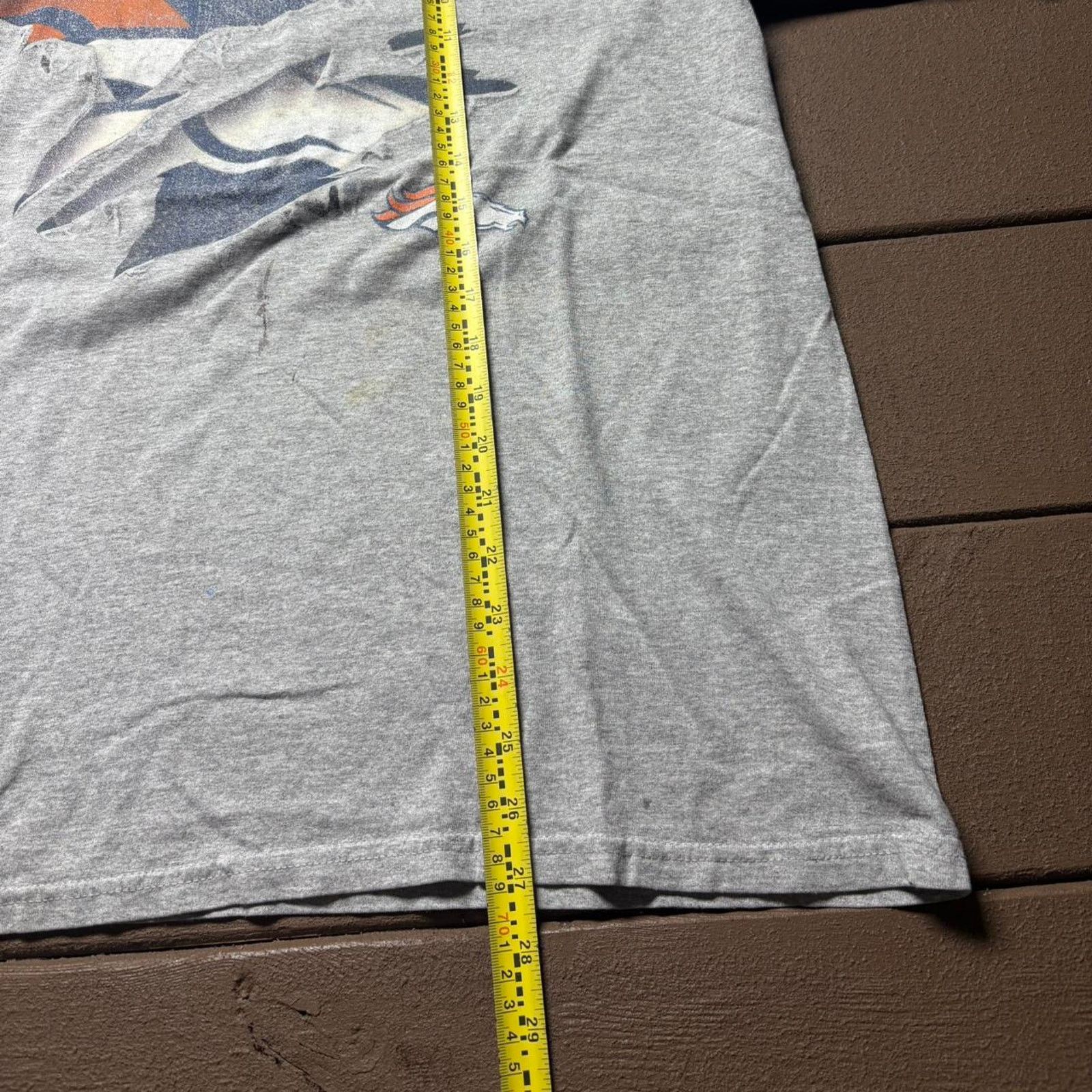 NFL Grey Vintage NFL Denver Broncos Graphic Shirt Size US XL / EU 56 / 4 - 5 Thumbnail