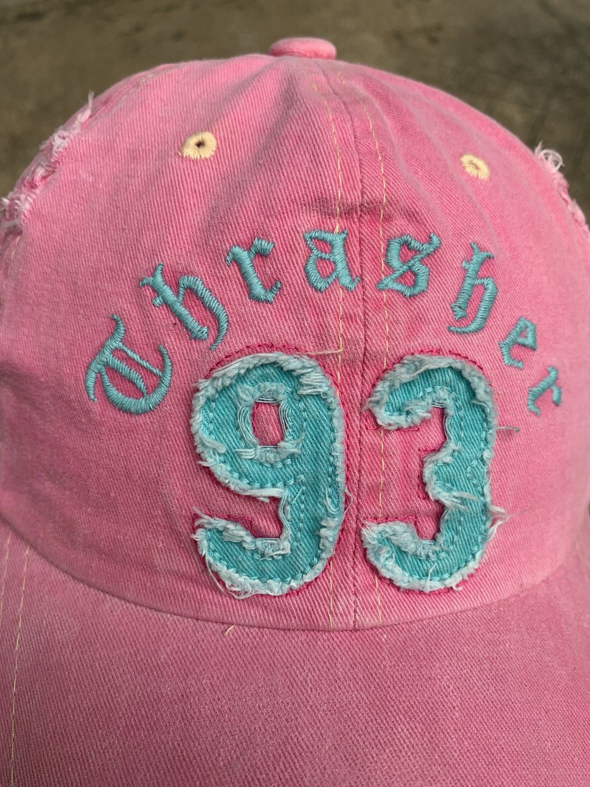 Thrasher y2k Thrasher Pink Distressed Dad Cap Size ONE SIZE - 3 Thumbnail