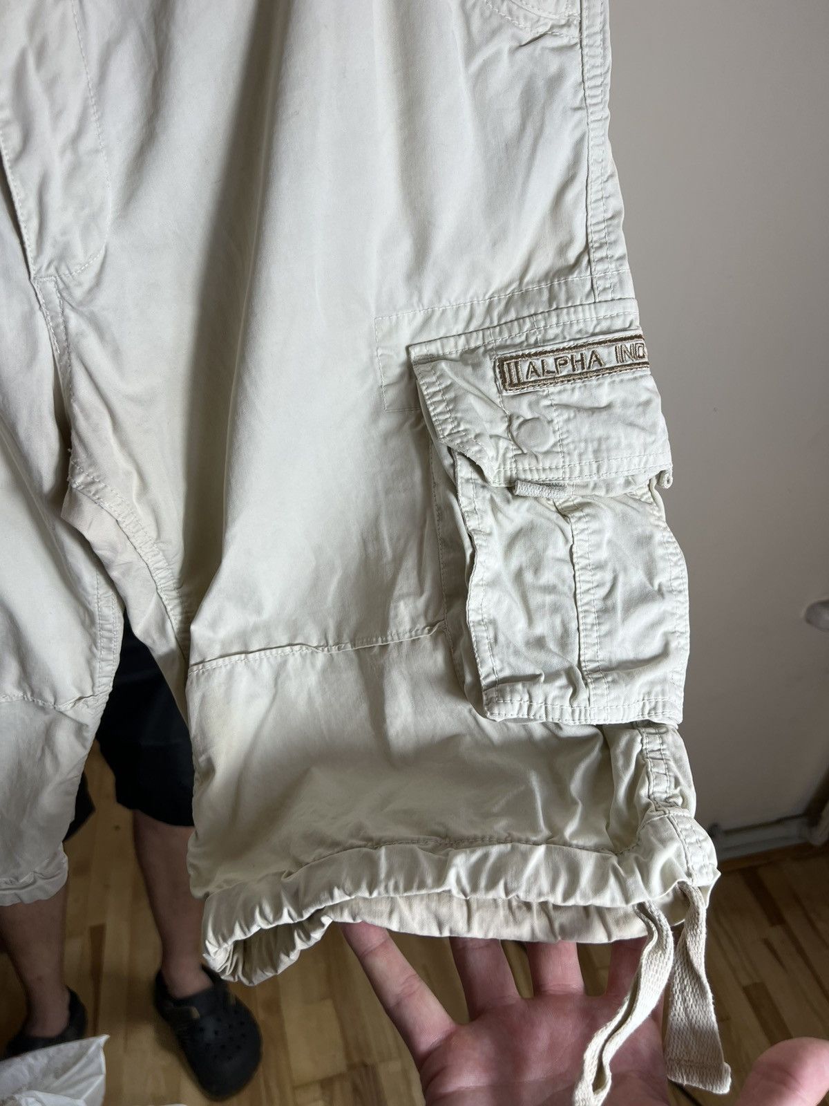 Alpha Industries Y2K Alpha Industries Military Cargo Shorts — Beige Utility Size US 36 / EU 52 - 4 Thumbnail