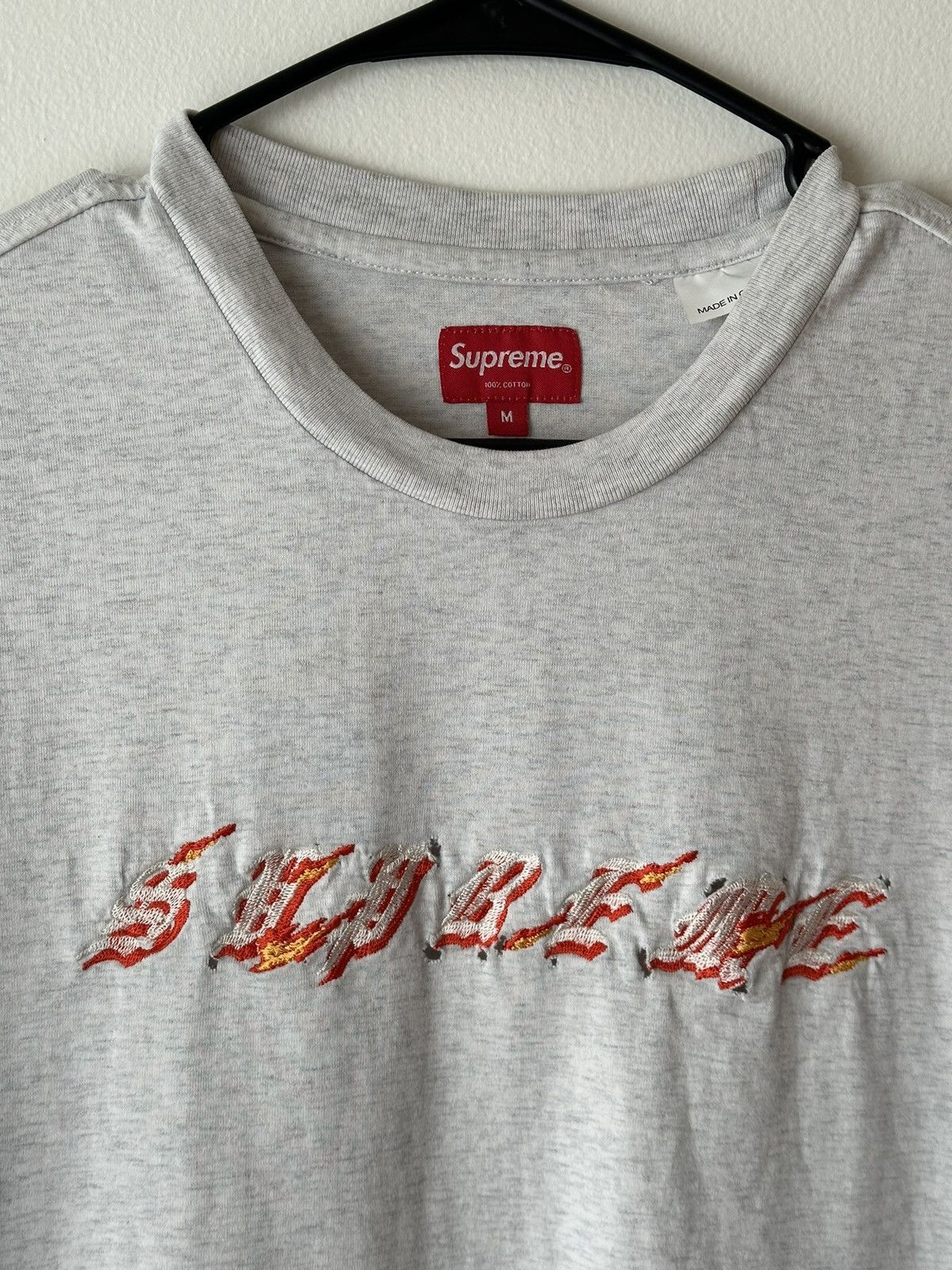 Supreme Supreme Flames S/S Top Tee Size US M / EU 48-50 / 2 - 2 Thumbnail
