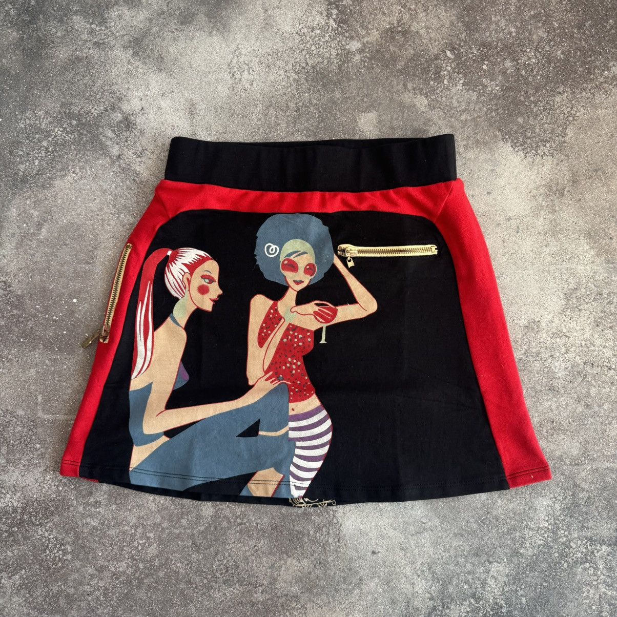 Custo Barcelona Custo Barcelona Vintage Y2K Lady Printed Mini Skirt Size 27" / US 4 / IT 40 - 1 Thumbnail