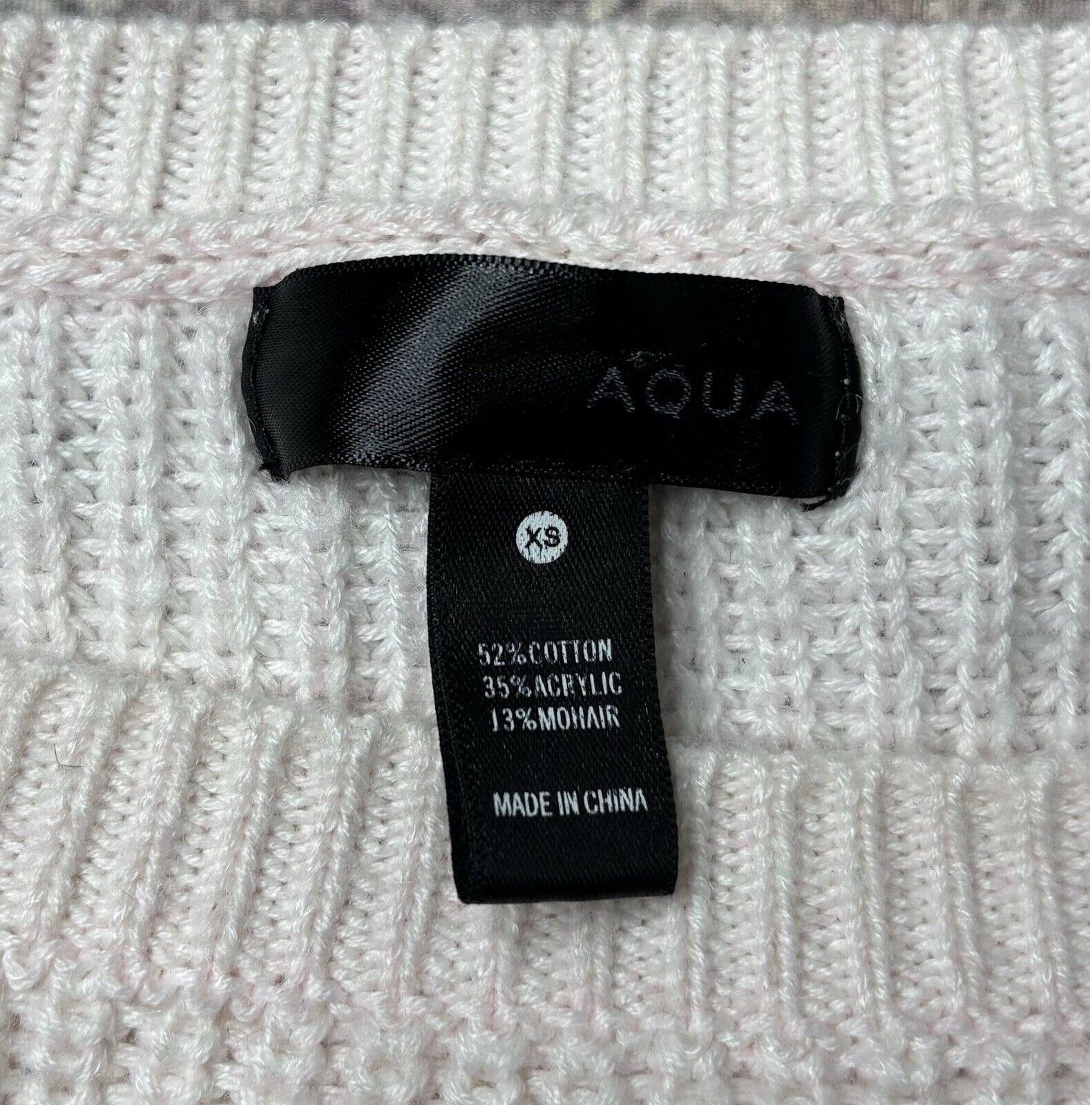 Aquascutum Aqua Sweater Women's XS Cotton Mohair Blend Pullover Pink Size XS / US 0-2 / IT 36-38 - 2 Thumbnail
