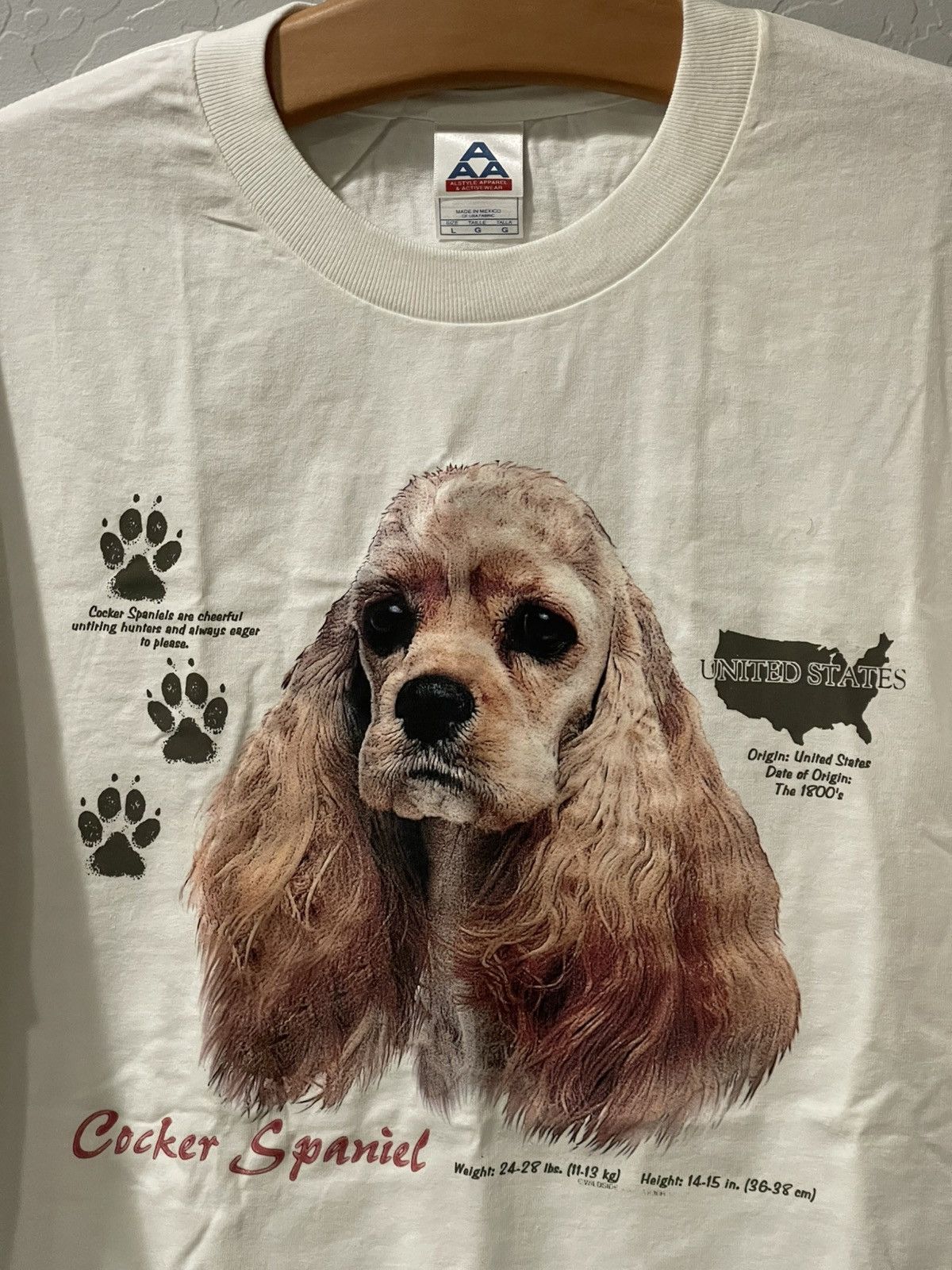 Alstyle × Vintage Vintage Y2K Cocker Spaniel Dog Portrait Shirt Size Large Size US L / EU 52-54 / 3 - 2 Thumbnail