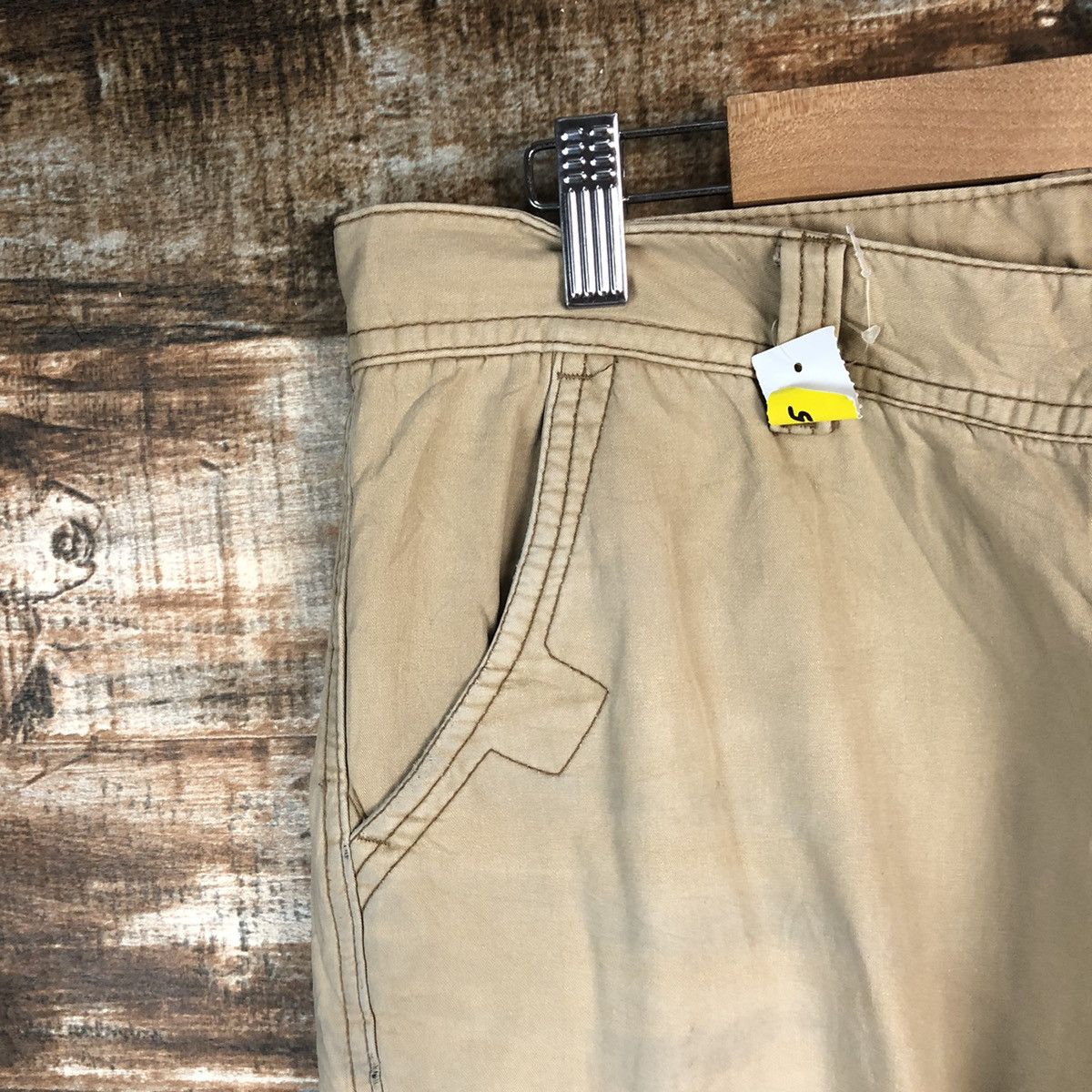 Japanese Brand DL J’apeng Brown Cargo utility Multipocket Pants #C115 Size US 33 - 7 Thumbnail