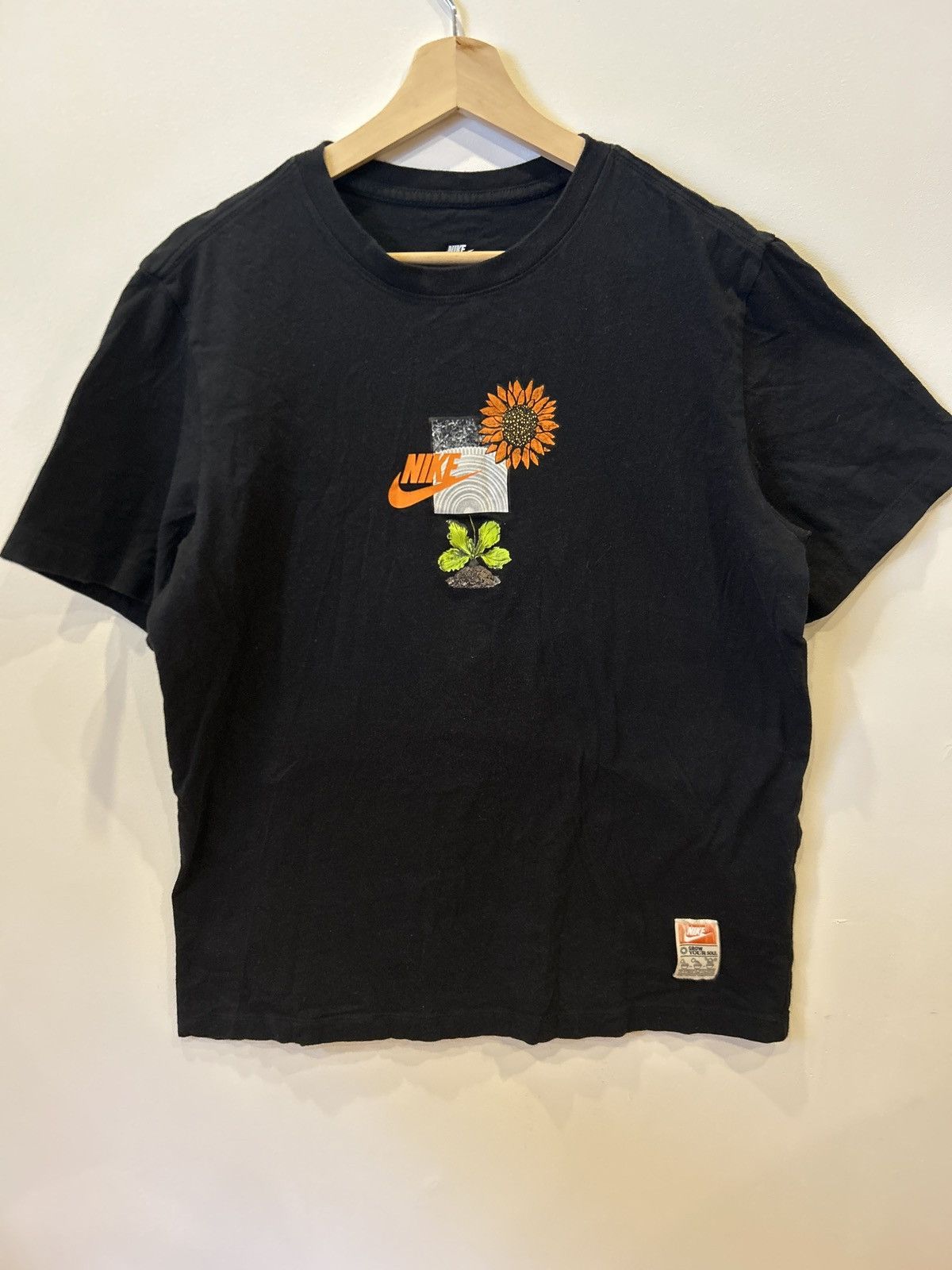 Nike × Vintage Nike large black t-shirt Size US L / EU 52-54 / 3 - 1 Thumbnail