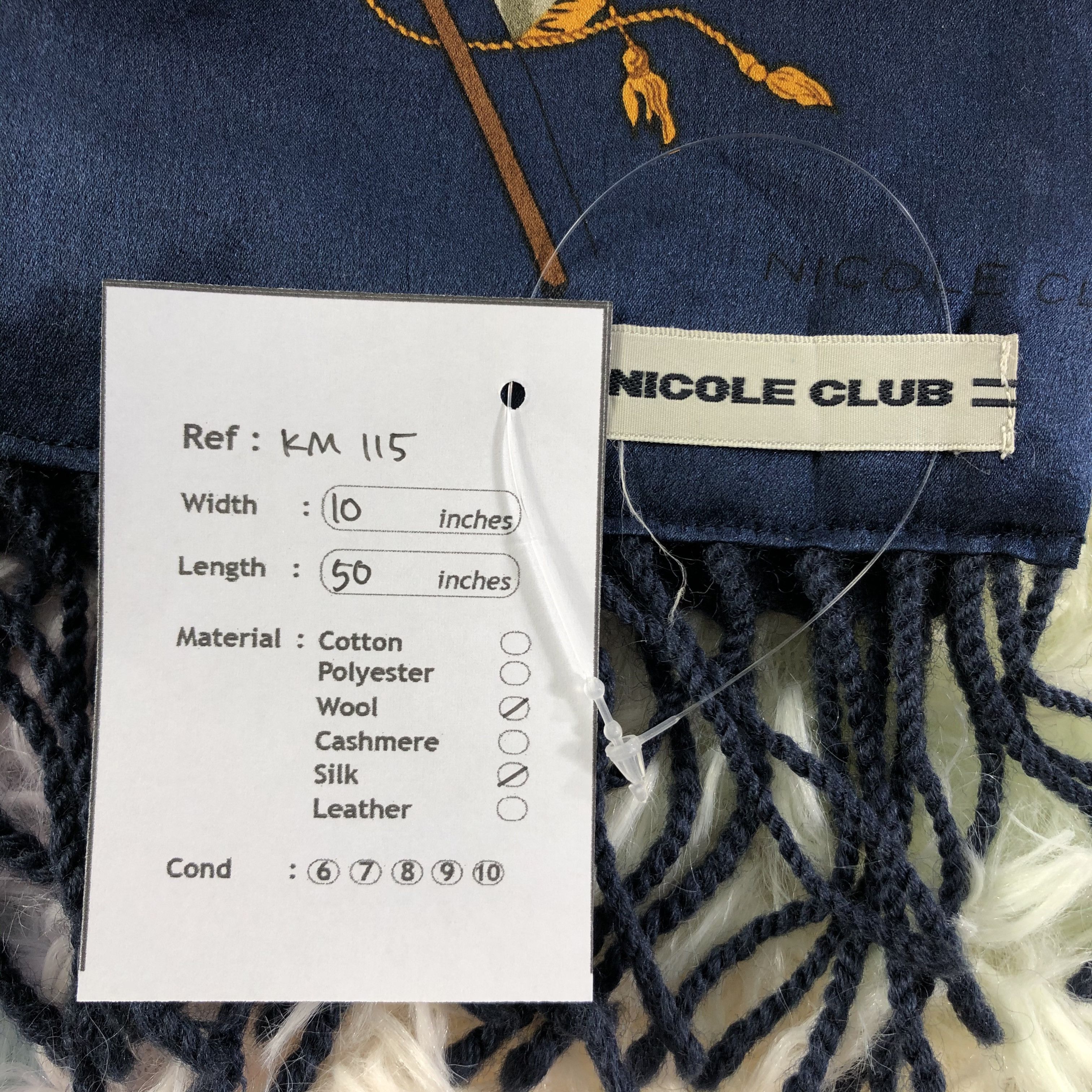 Vintage Nicole Club Scarf / Muffler / Neckwear - KM115 Size ONE SIZE - 5 Thumbnail
