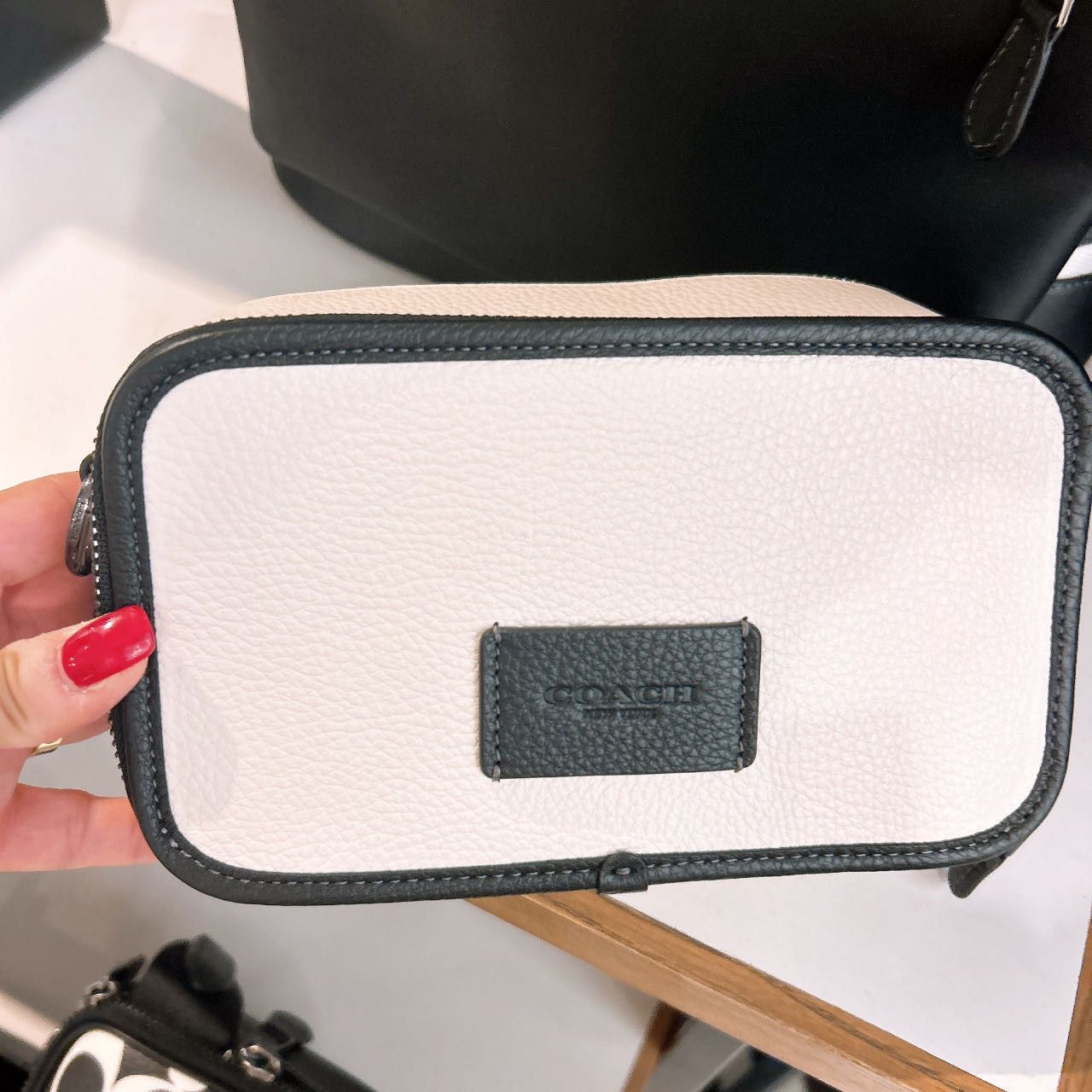 image of NWT Coach Wyatt Crossbody Cp182 in Gunmetal/Chalk/Black, Women's