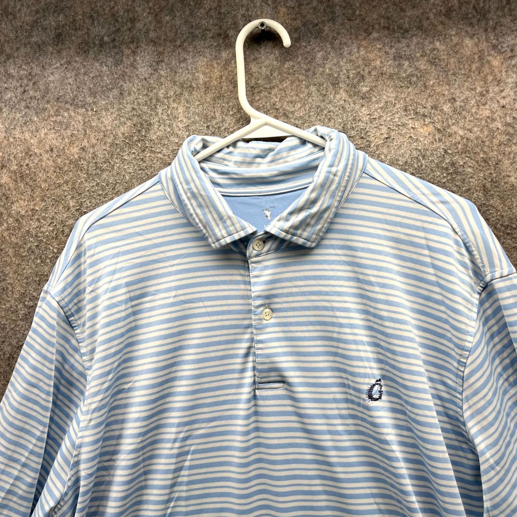 Vintage Fairway & Greene Polo Shirt Mens XL Blue Stripes USA Golf Golfer Club Course Shirt Size US XL / EU 56 / 4 - 5 Thumbnail
