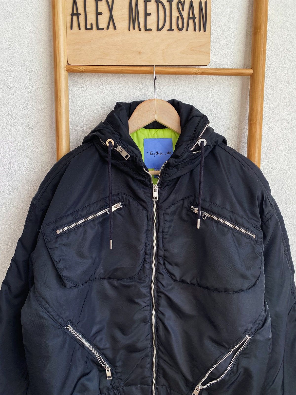 Mugler Mugler x H&M Nylon Bomber Jacket Size S Size US S / EU 44-46 / 1 - 7 Thumbnail