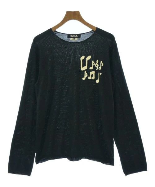 Comme des Garcons Black Sweater Knitted Pullover Long Sleeve Acrylic Wool Black Size US XL / EU 56 / 4 - 1 Thumbnail
