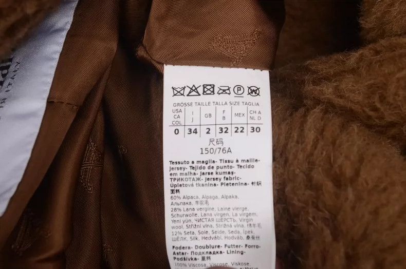 Max Mara Max Mara Plush mulberry silk alpaca wool sheep coat Size XXS / US 00 / IT 34 - 6 Thumbnail