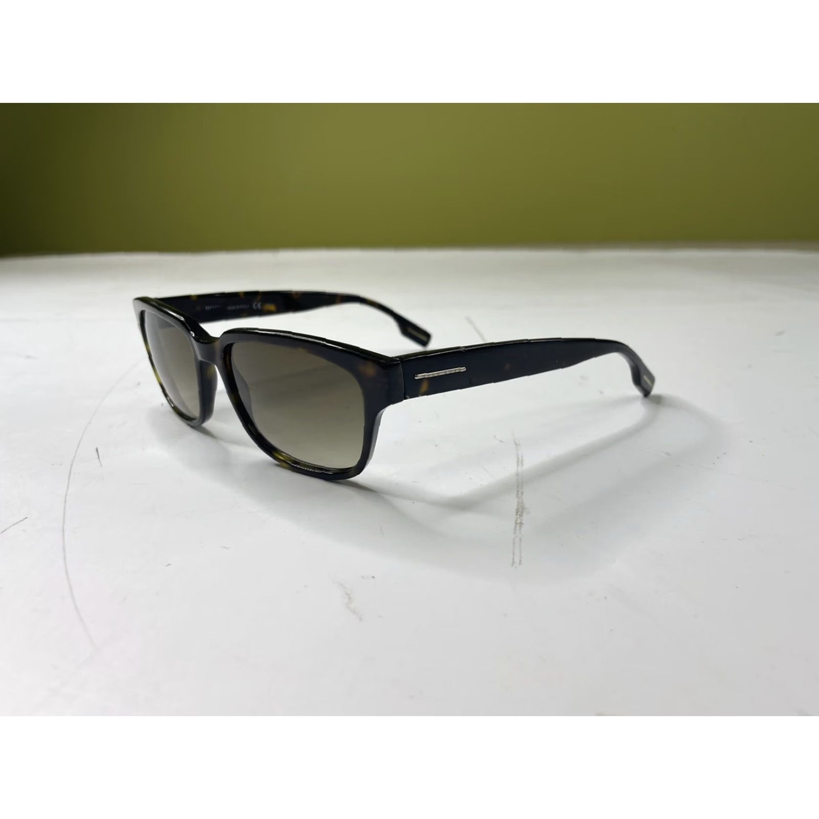 Hugo Boss Hugo Boss Sunglasses 0406/S 086DB Men's Dark Havana Rectangular Acetate Frame 53 Size ONE SIZE - 2 Thumbnail