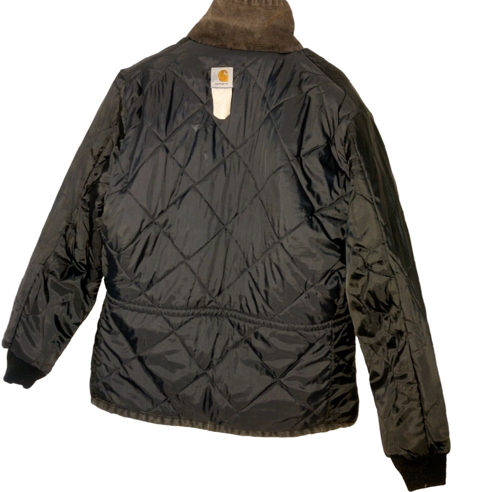 Carhartt VINTAGE Carhartt Arctic Jacket Coat Workwear Canvas Black Distressed USA Size US L / EU 52-54 / 3 - 3 Thumbnail