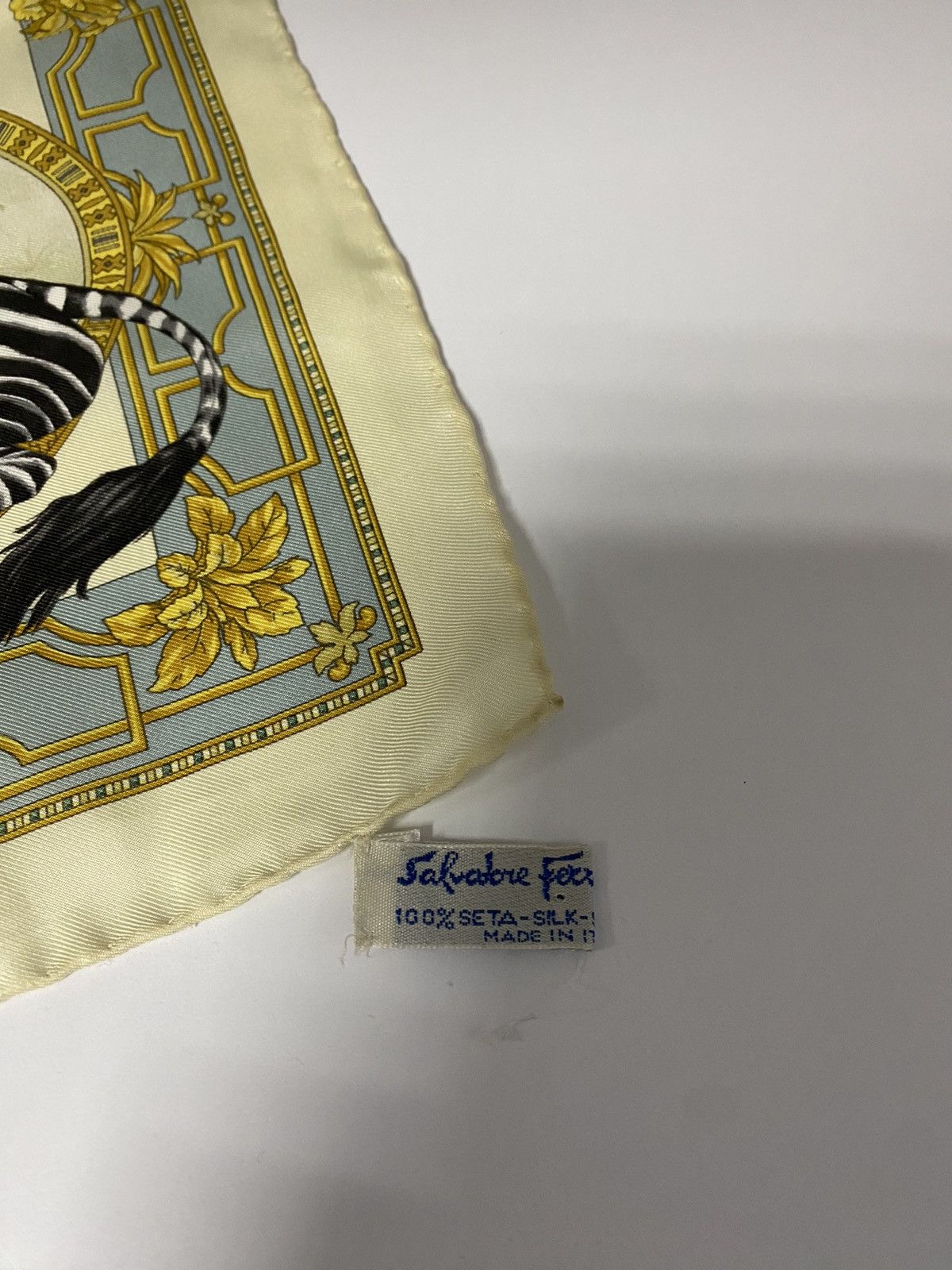 Salvatore Ferragamo × Vintage Vintage Salvatore Ferragamo Scarf Zebra Pattern Size ONE SIZE - 10 Thumbnail