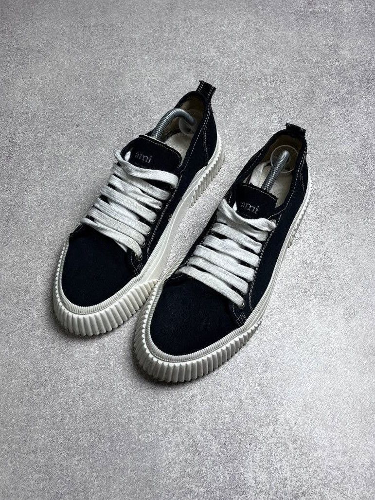 AMI AMI Canvas Top Low Sneakers US 10/EUR 43 Size US 10 / EU 43 - 2 Thumbnail