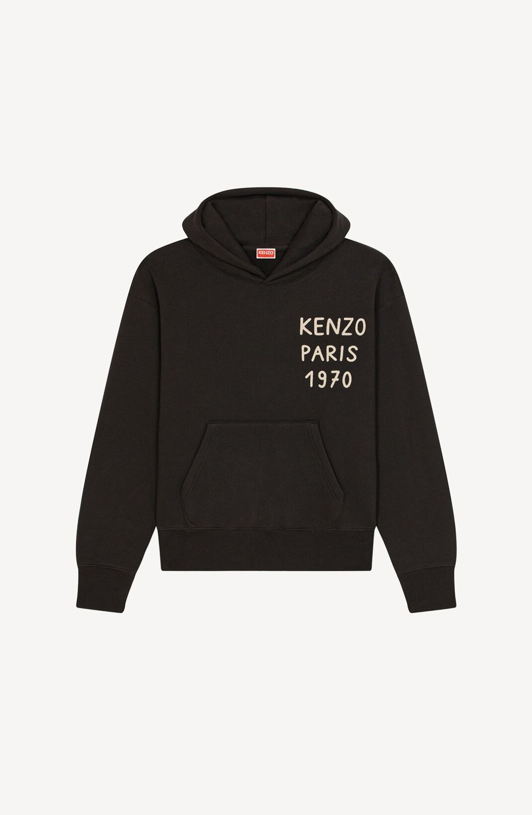 Kenzo o1mle0824 Souvenir Oversized Hooded Sweatshirt in Black Size L / US 10 / IT 46 - 1 Thumbnail
