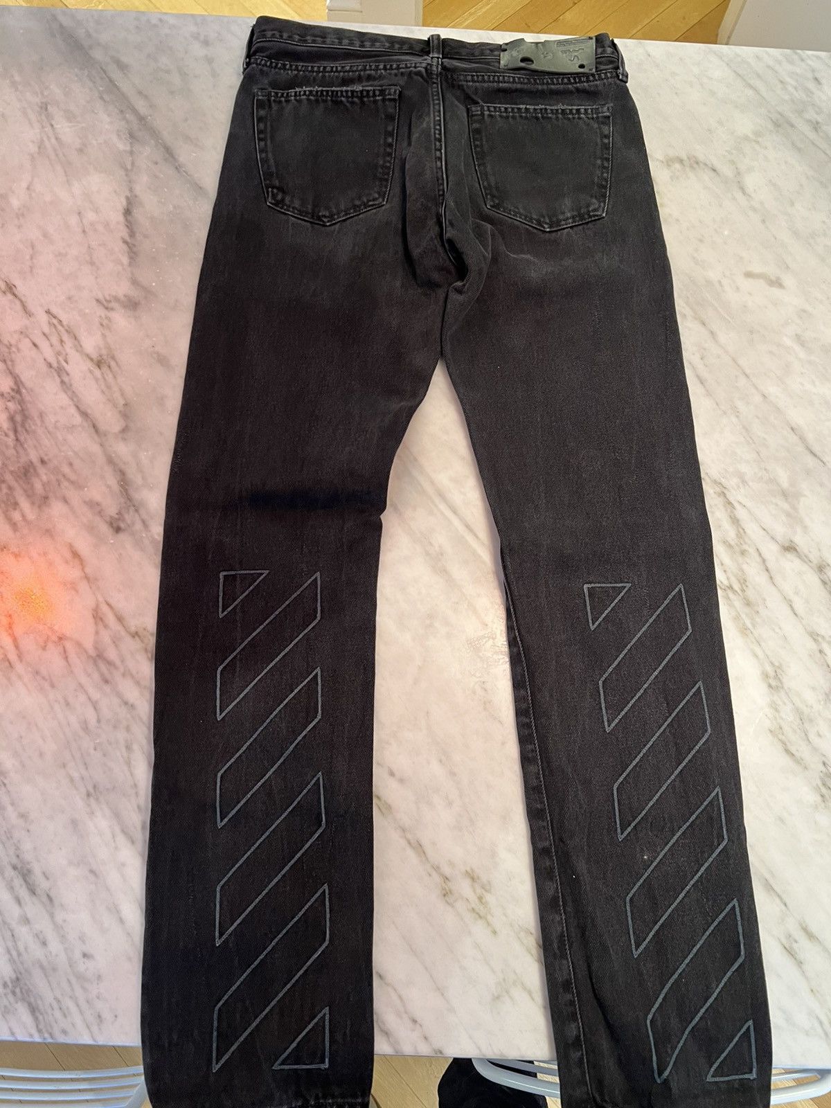 Off-White Black OFF-WHITE denims Size US 31 - 2 Thumbnail