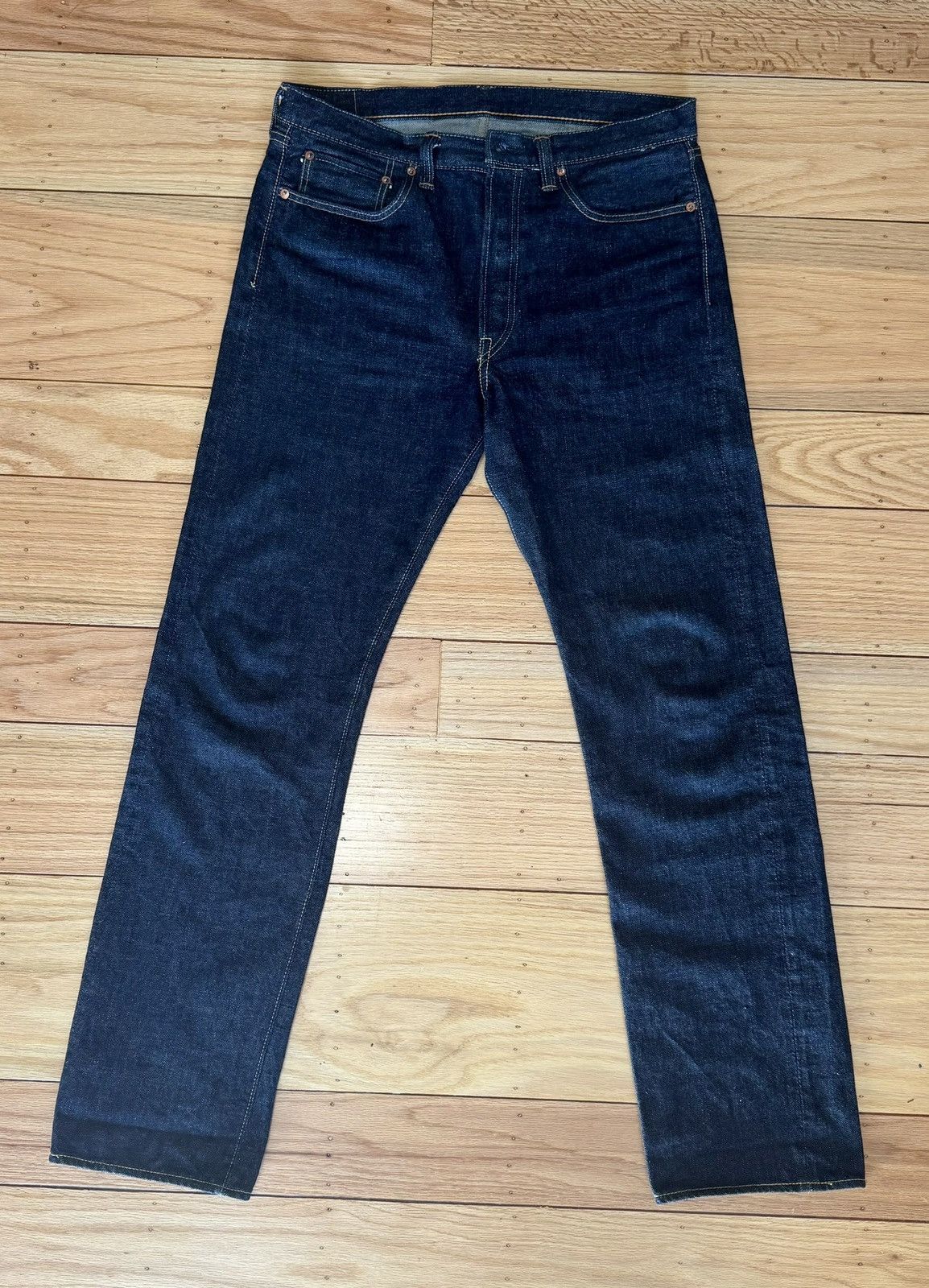 Full Count & Co. Fullcount 1108 Japanese Selvedge Denim Jeans Sz 35 (Fits 34) Size US 34 / EU 50 - 2 Thumbnail