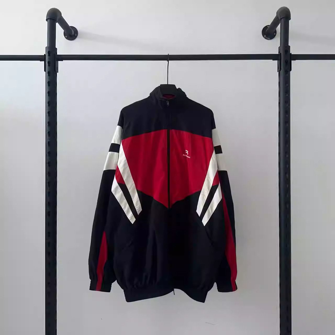 Balenciaga Balenciaga SS21 Tracksuit Embroidered Logo Nylon Jacket  