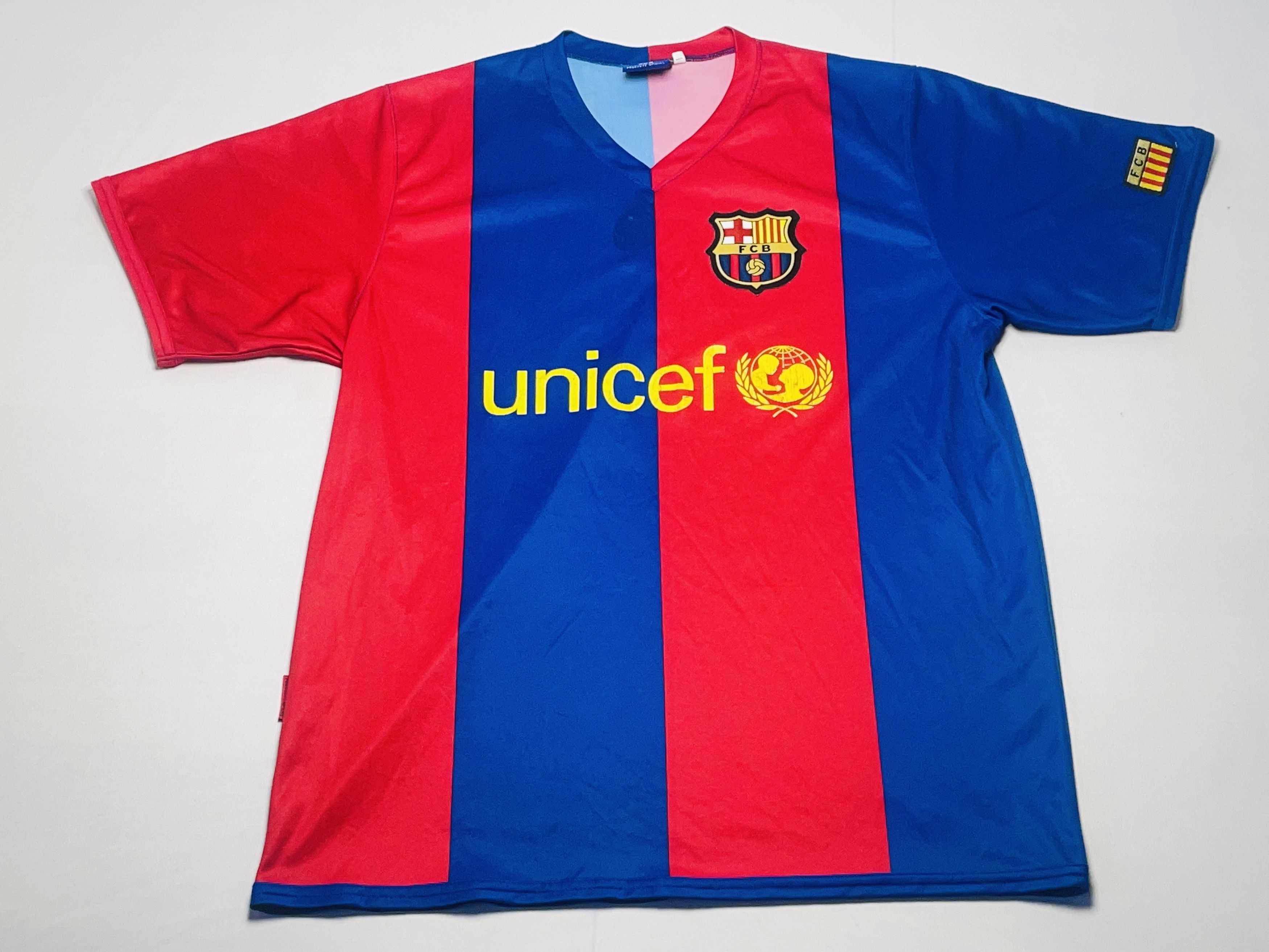 Custo Barcelona Vintage FC Barcelona Trikot – Größe L – Blau-Rot Size US L / EU 52-54 / 3 - 1 Thumbnail