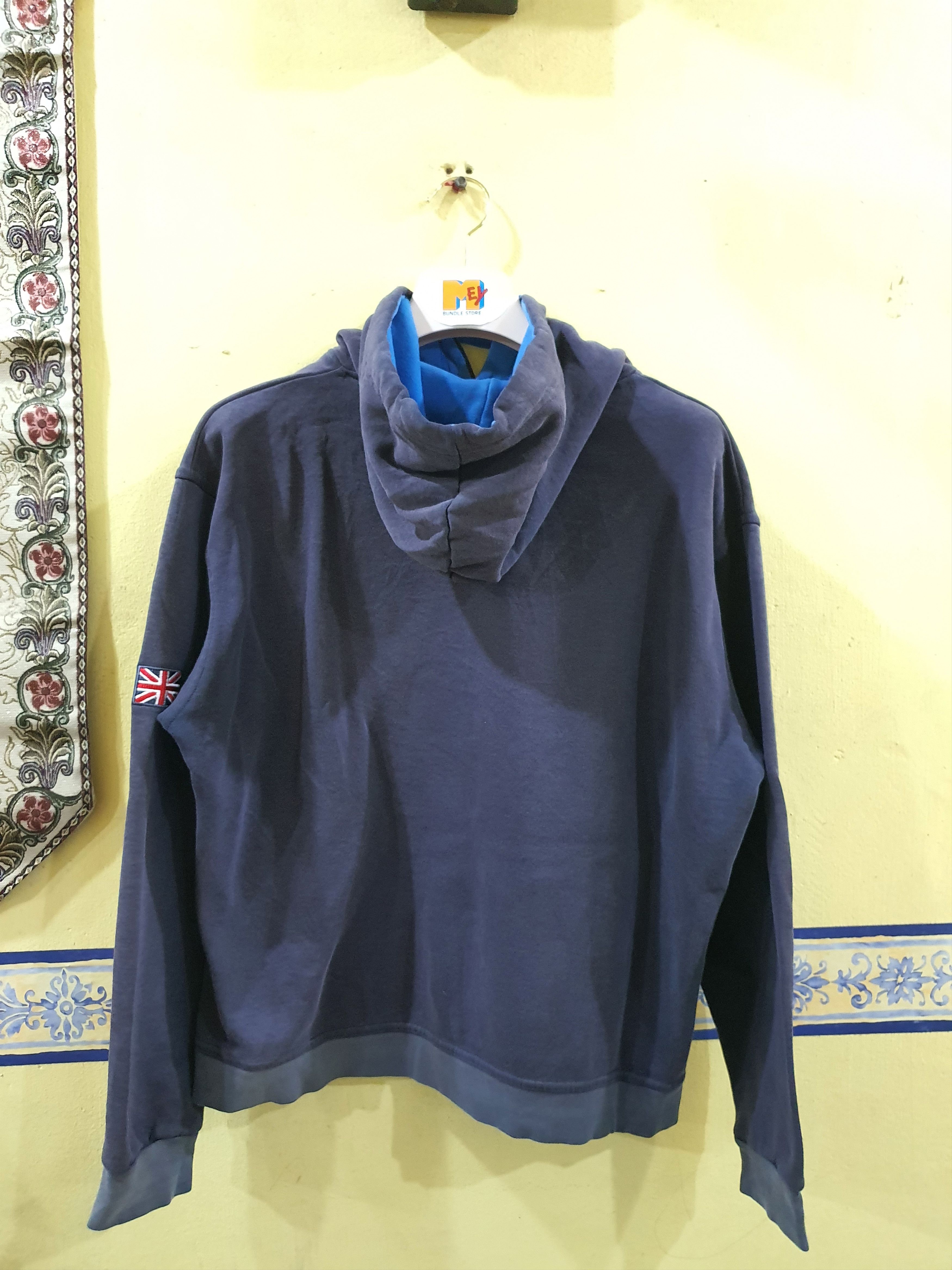 Vintage Oxford University navy blue pullover hoodie Size US XL / EU 56 / 4 - 2 Thumbnail