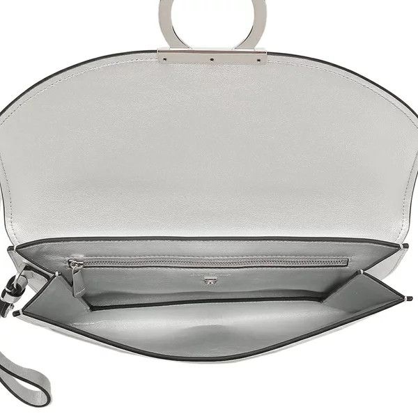 Salvatore Ferragamo o1s1rm1224 Size: OS / Clutch Bag in Silver Size ONE SIZE - 2 Thumbnail