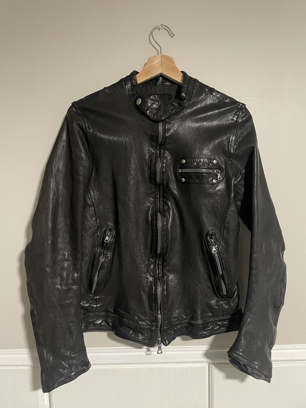 Isamu Katayama Backlash Isamu Katayama Backlash A/W11 Calf Leather Jacket |  Grailed