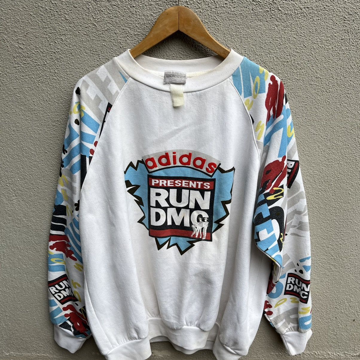 Adidas × RUN DMC Vintage rare 90s ADIDAS Run Dmc hollis crew rap tee Size US XL / EU 56 / 4 - 2 Thumbnail
