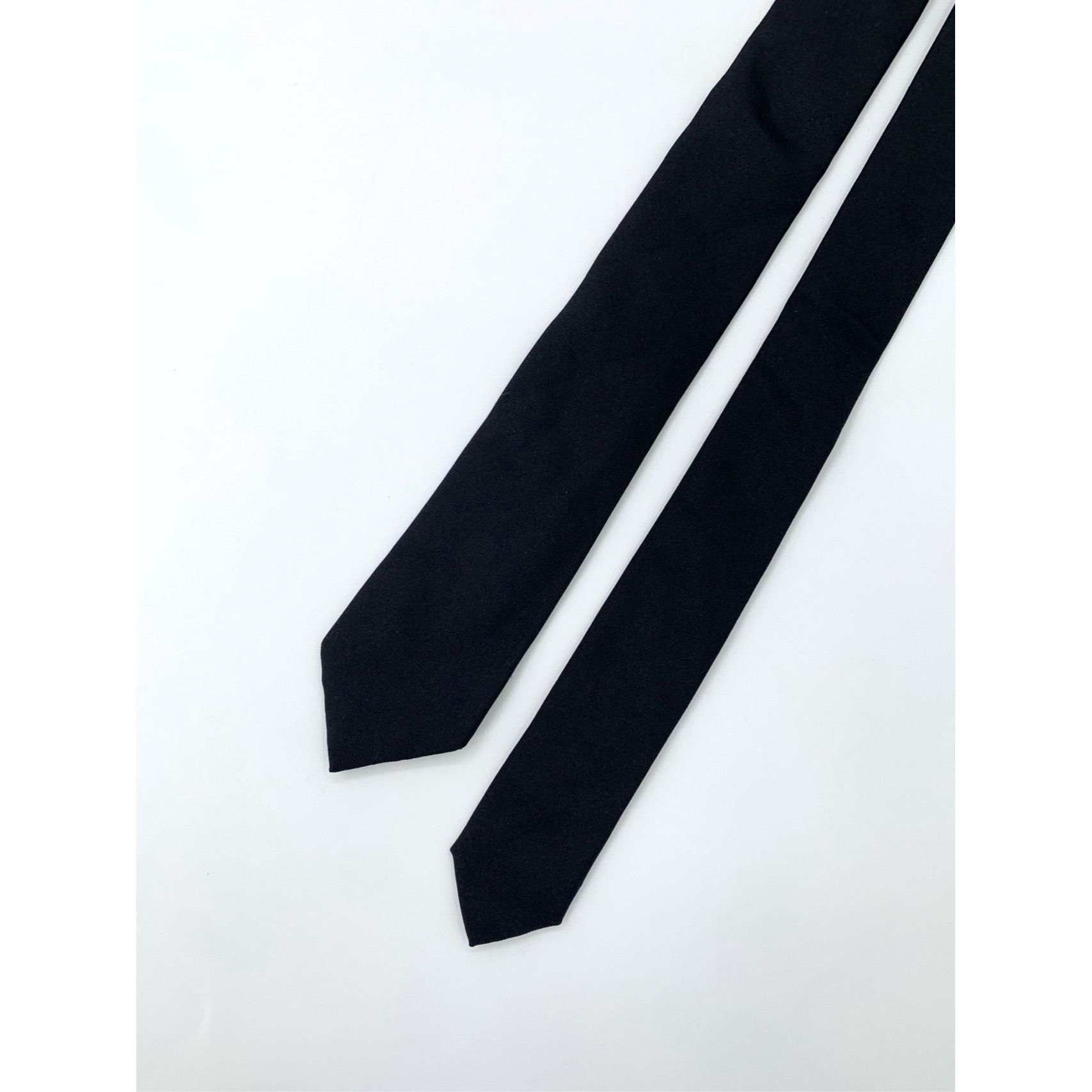 Dior Christian Dior Black Silk Mens Tie Classic Design 150cm Size ONE SIZE - 3 Thumbnail