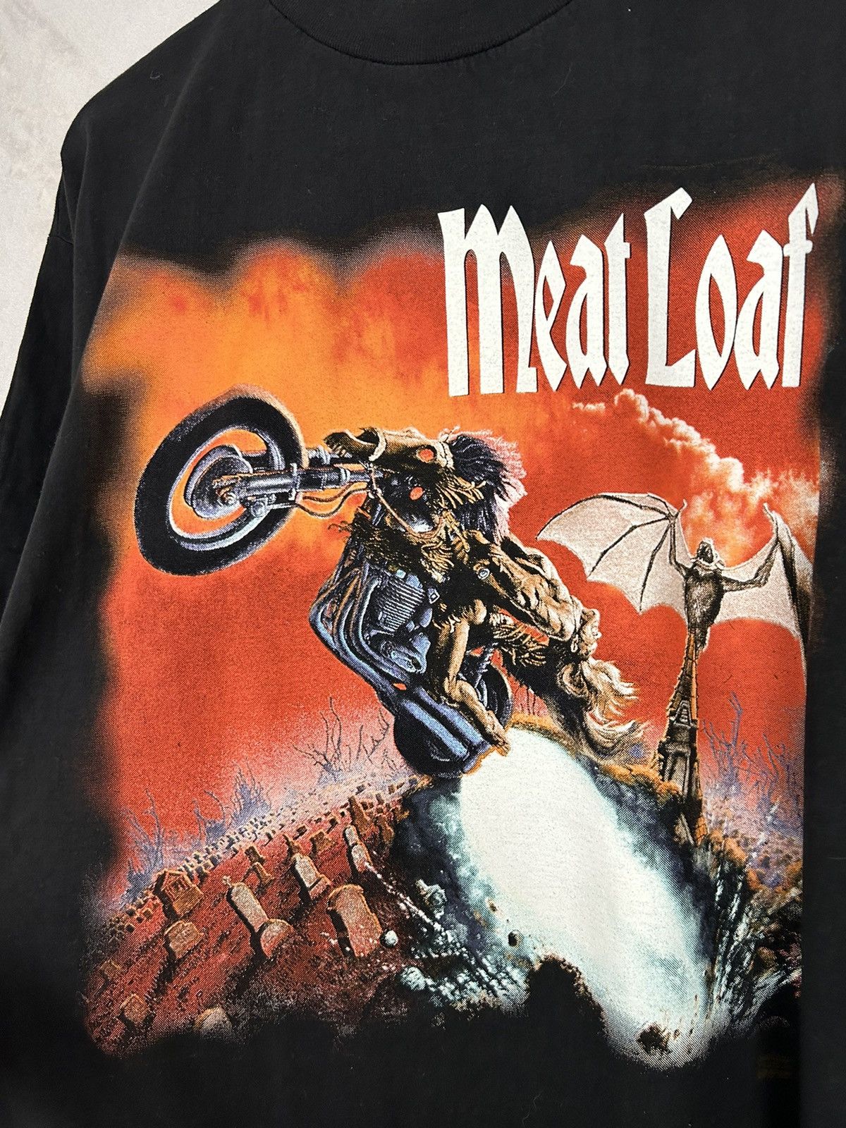Band Tees Vintage Meat Loaf 90s Tour Graphic Tee Rock Band Rare Hype Size US XL / EU 56 / 4 - 3 Thumbnail