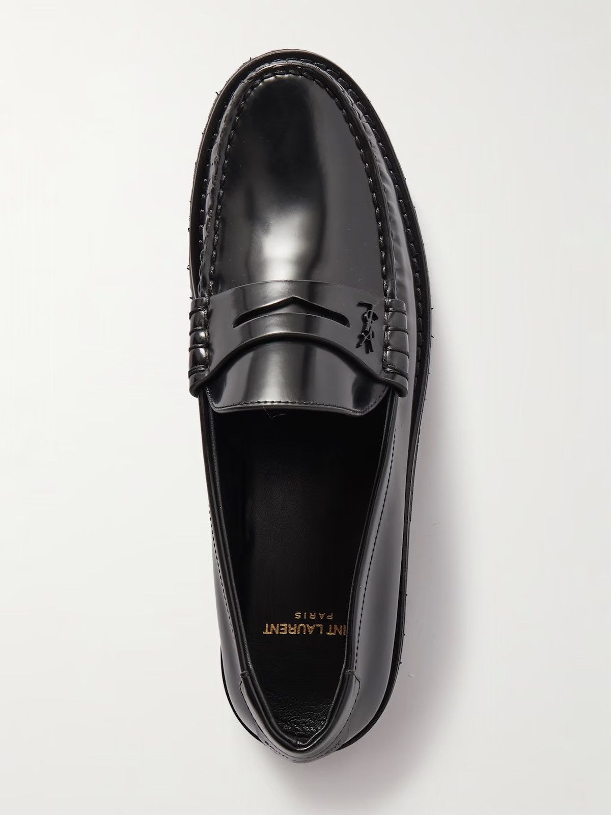 Saint Laurent Paris Size 38 / 7.5W SAINT LAURENT Le Loafer leather loafers Size US 8 / IT 38 - 4 Thumbnail