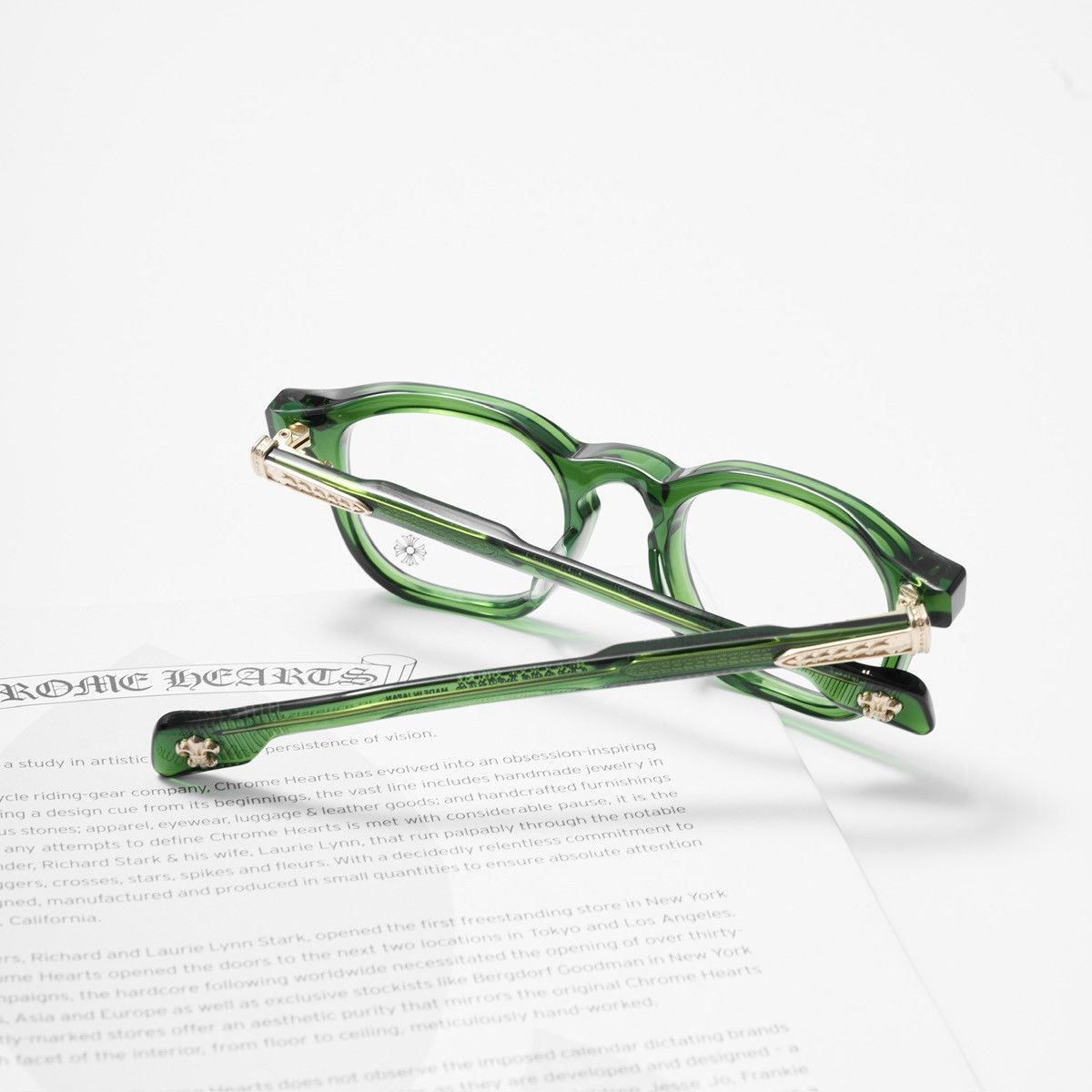 Chrome Hearts CHROME HEARTS CHIRP CHIRP DARK OLIVE GLASSES Size ONE SIZE - 7 Thumbnail