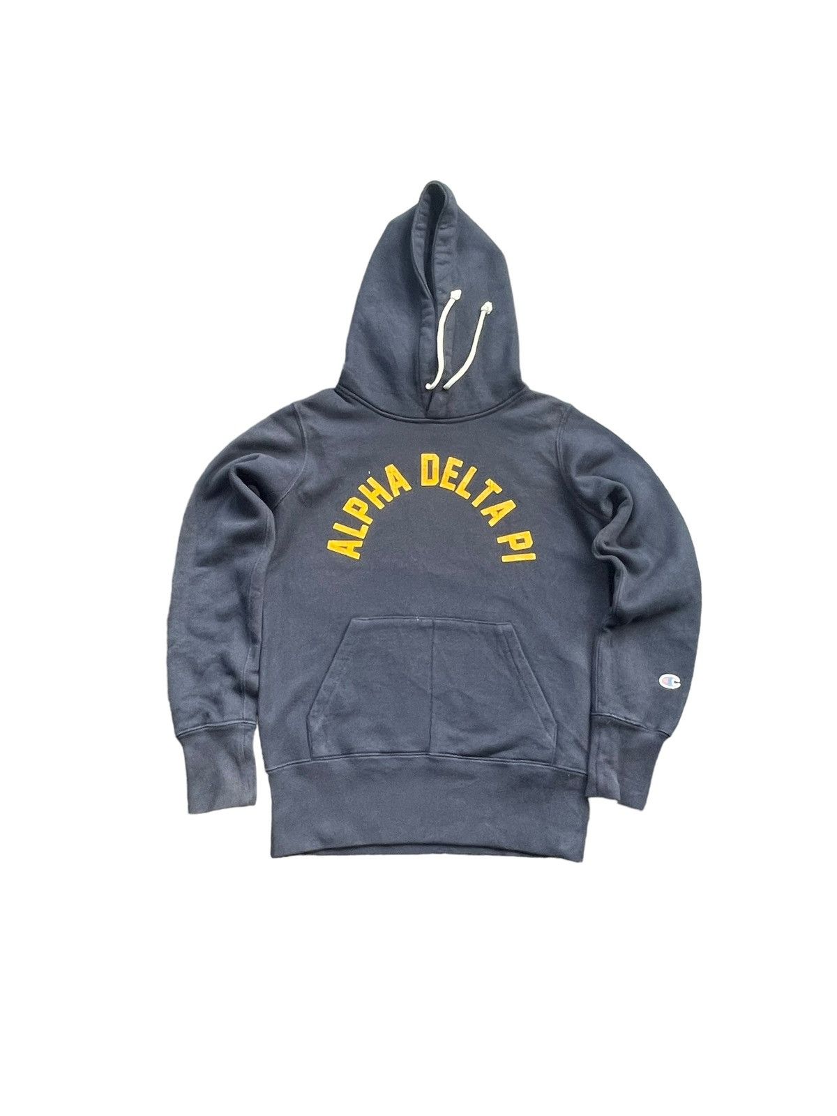 image of Champion Alpha Delta Pi Hoodie in Blue, Men's (Size Medium)