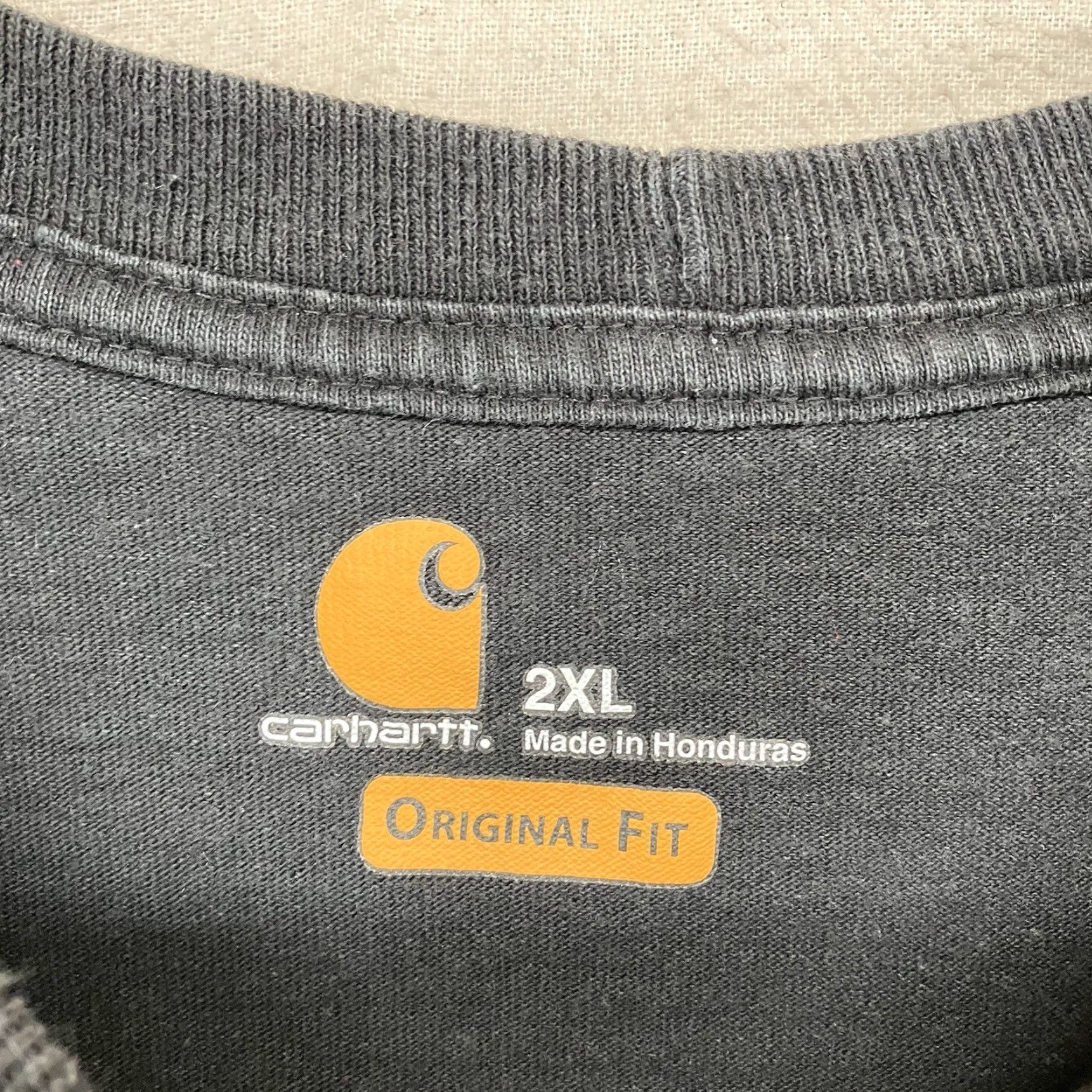 Carhartt Carhartt T-Shirt Mens 2XL Short Sleeve Crew Neck Black Heavy Cotton Regular Fit Logo Pockets All Seasons Classic Outdoor Vintage No Size US XXL / EU 58 / 5 - 3 Thumbnail