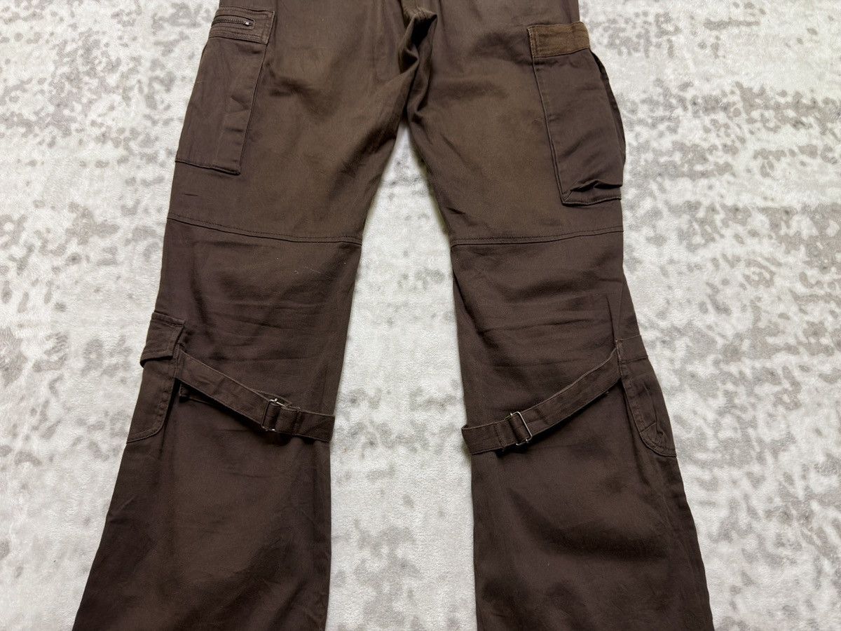 Japanese Brand Vintage Semantic Design Bondage Cargo Pants Brown Flared Y2K Size US 30 / EU 46 - 11 Thumbnail