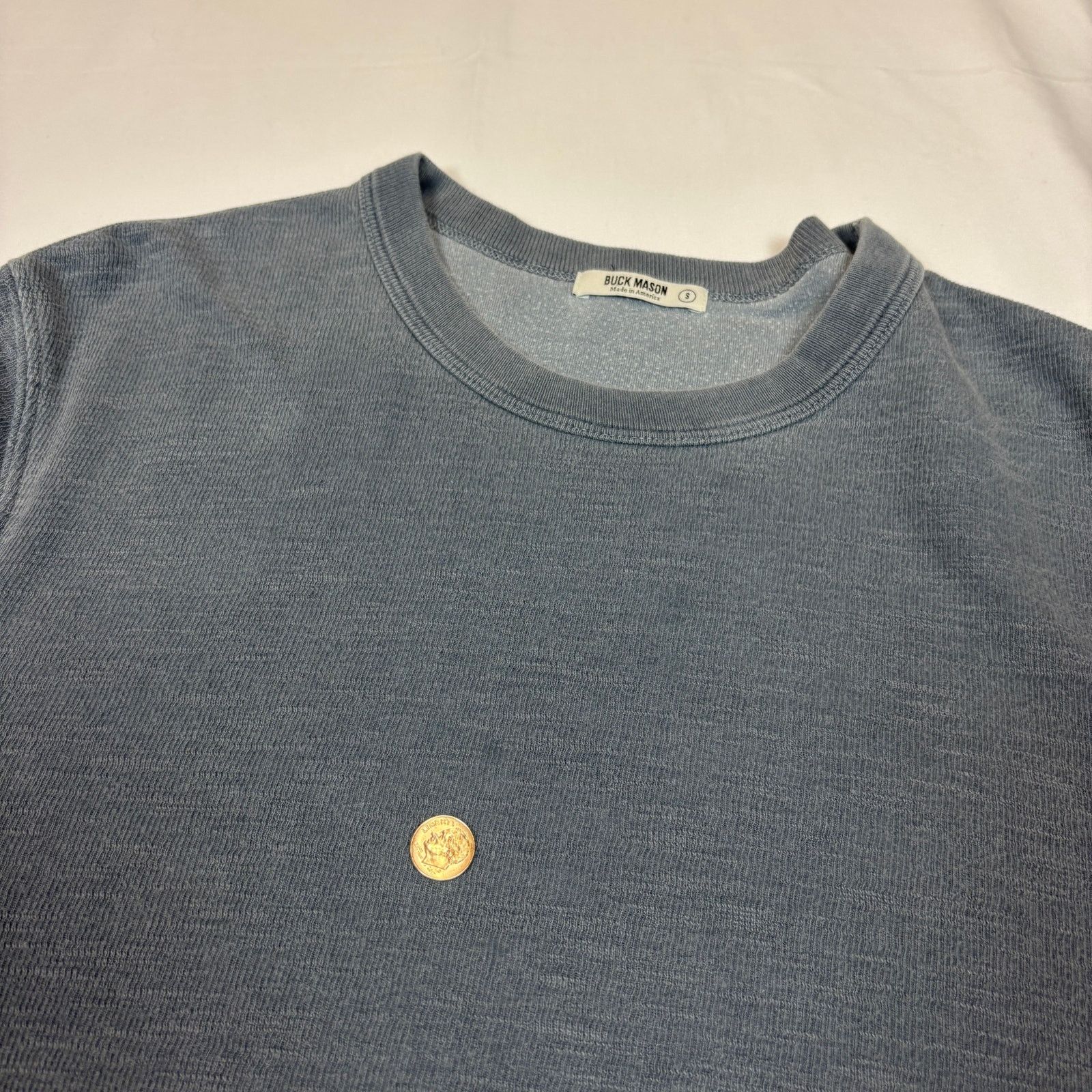 Buck Mason Buck Mason Cotton Crewneck Sweatshirt Men's Small Grunge Size US S / EU 44-46 / 1 - 10 Thumbnail