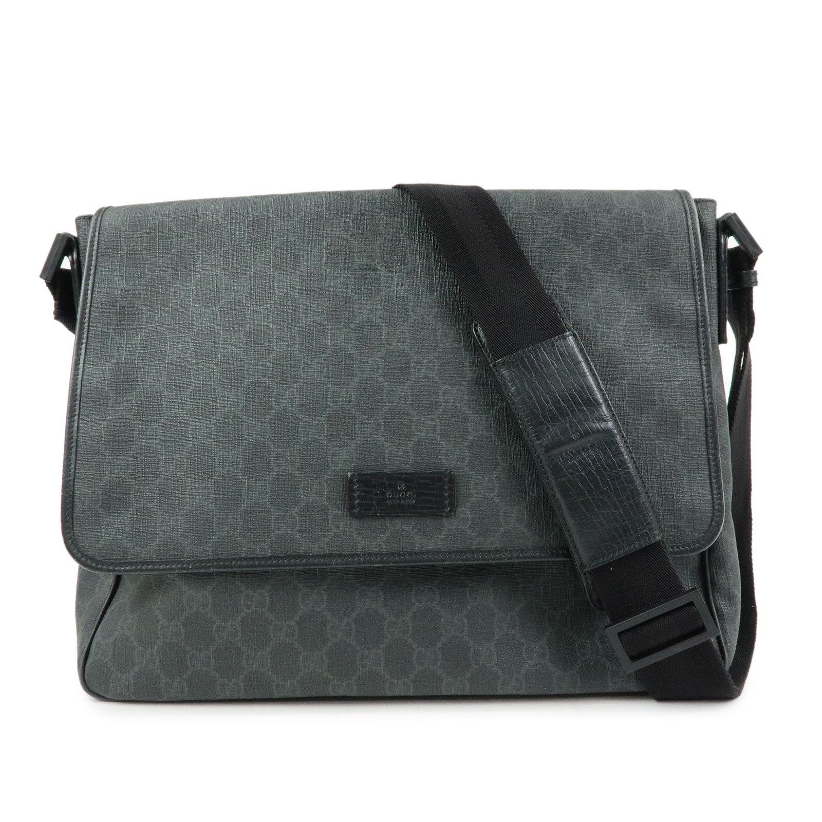 Gucci Gucci GG Supreme Messenger Bag Black Size ONE SIZE - 1 Thumbnail