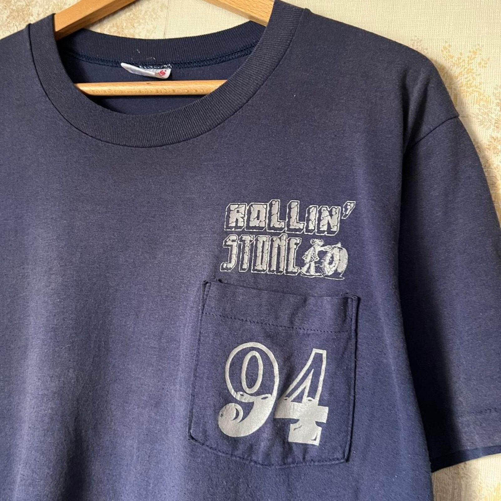 Jerzees 90s Jerzees Pocket T-Shirt | Rollin' Stone NY Caveman | XL Size US XL / EU 56 / 4 - 3 Thumbnail