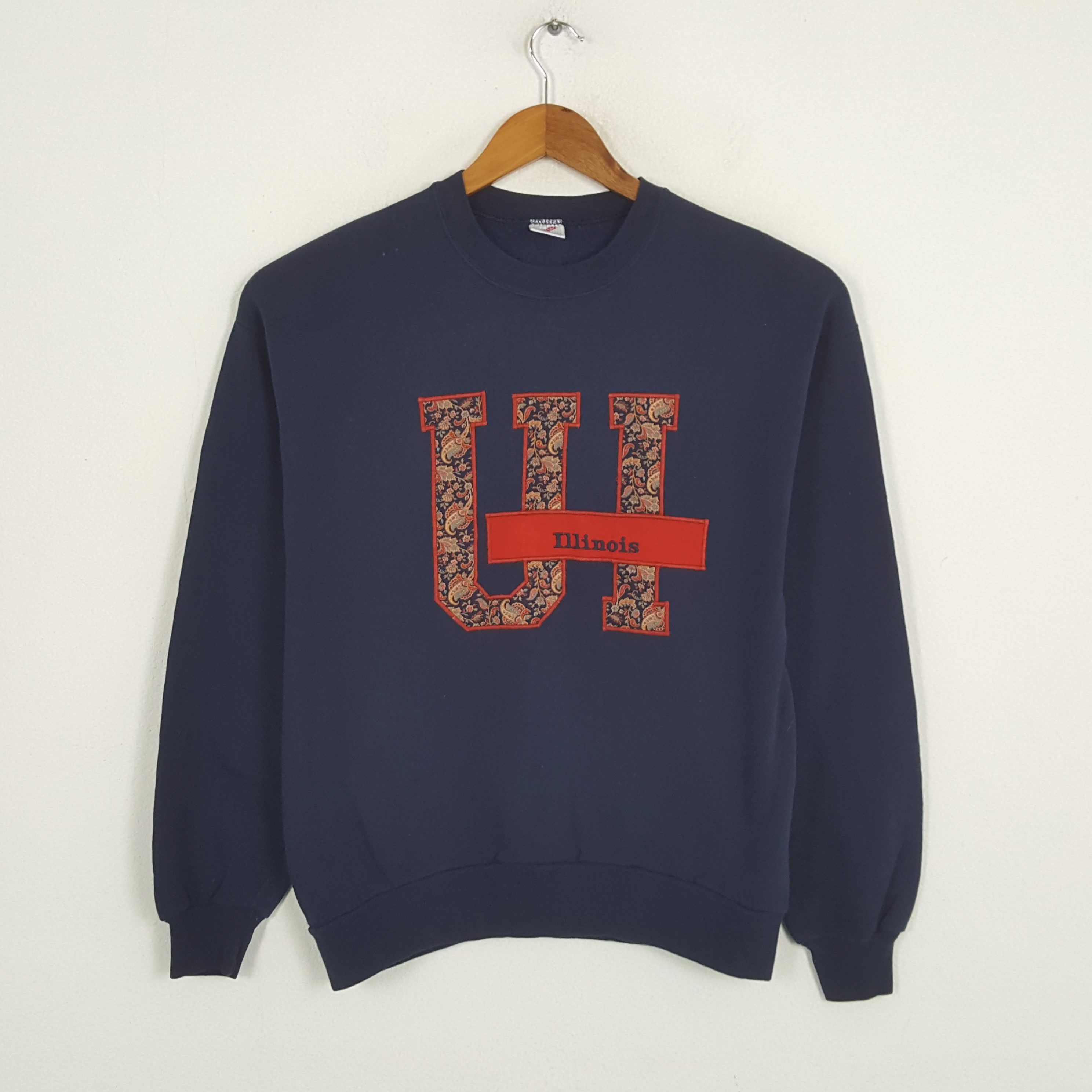 Vintage Vintage 90's UNIVERSITY OF ILLNOIS Promotion Sweatshirts Size US M / EU 48-50 / 2 - 1 Thumbnail