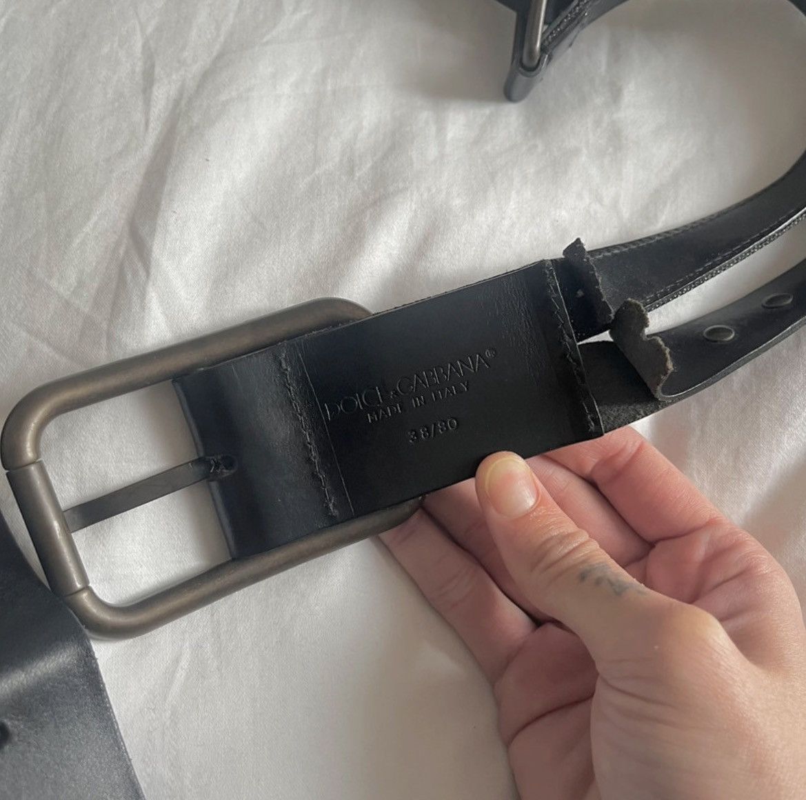 Dolce & Gabbana Dolce & Gabbana Denim Studded Belt Size ONE SIZE - 3 Thumbnail