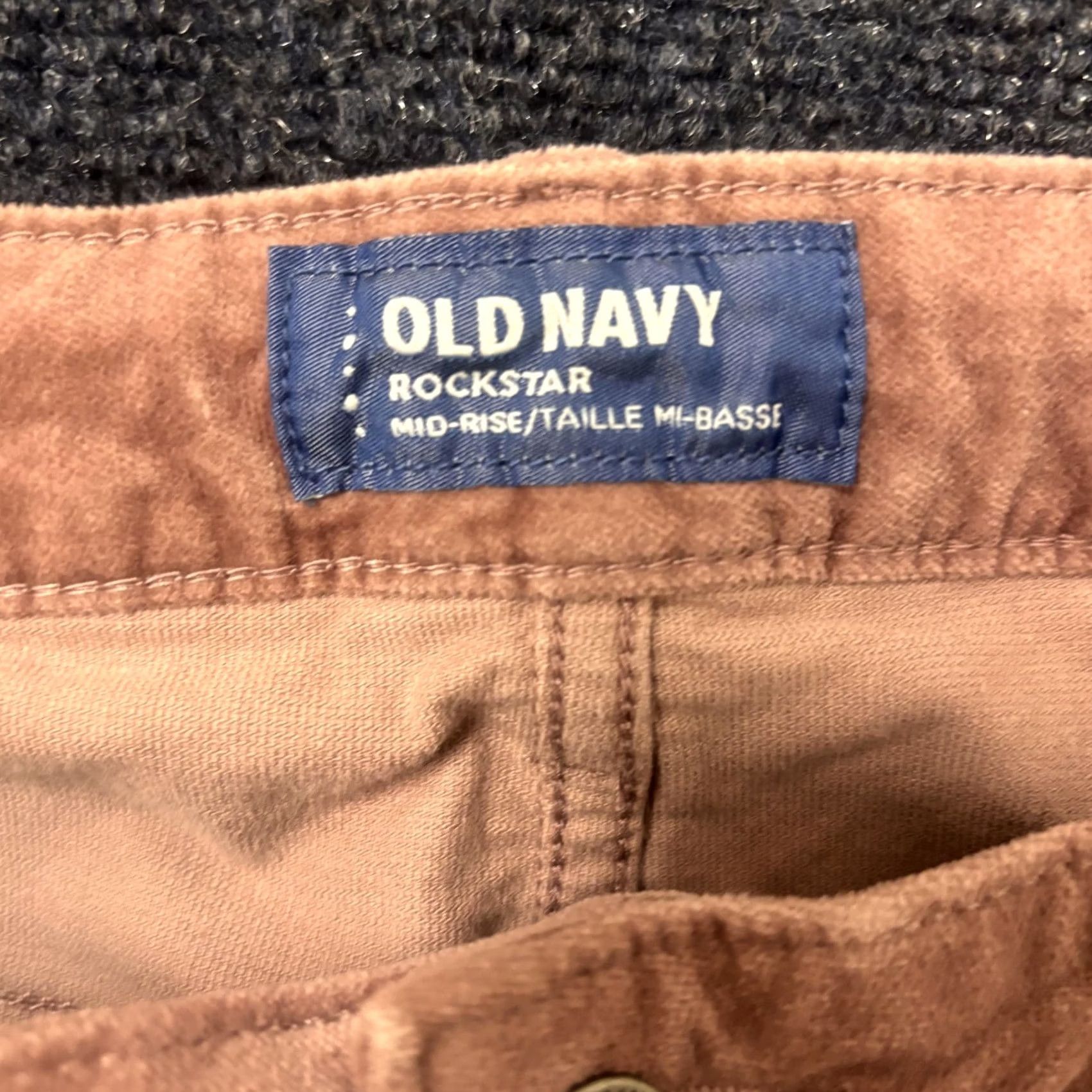Old Navy Old Navy Rockstar Jeans Womens 14 Pink Mid Rise Skinny Stretch Corduroy Pants Size 36" / US 14 / IT 50 - 3 Thumbnail