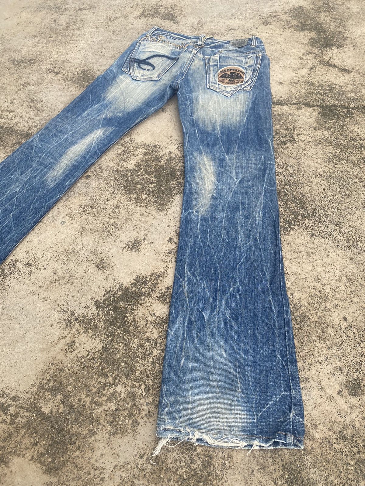 If Six Was Nine × Japanese Brand Flare Jeans Ref Pepper Clawmark Tunder Size US 32 / EU 48 - 15 Thumbnail
