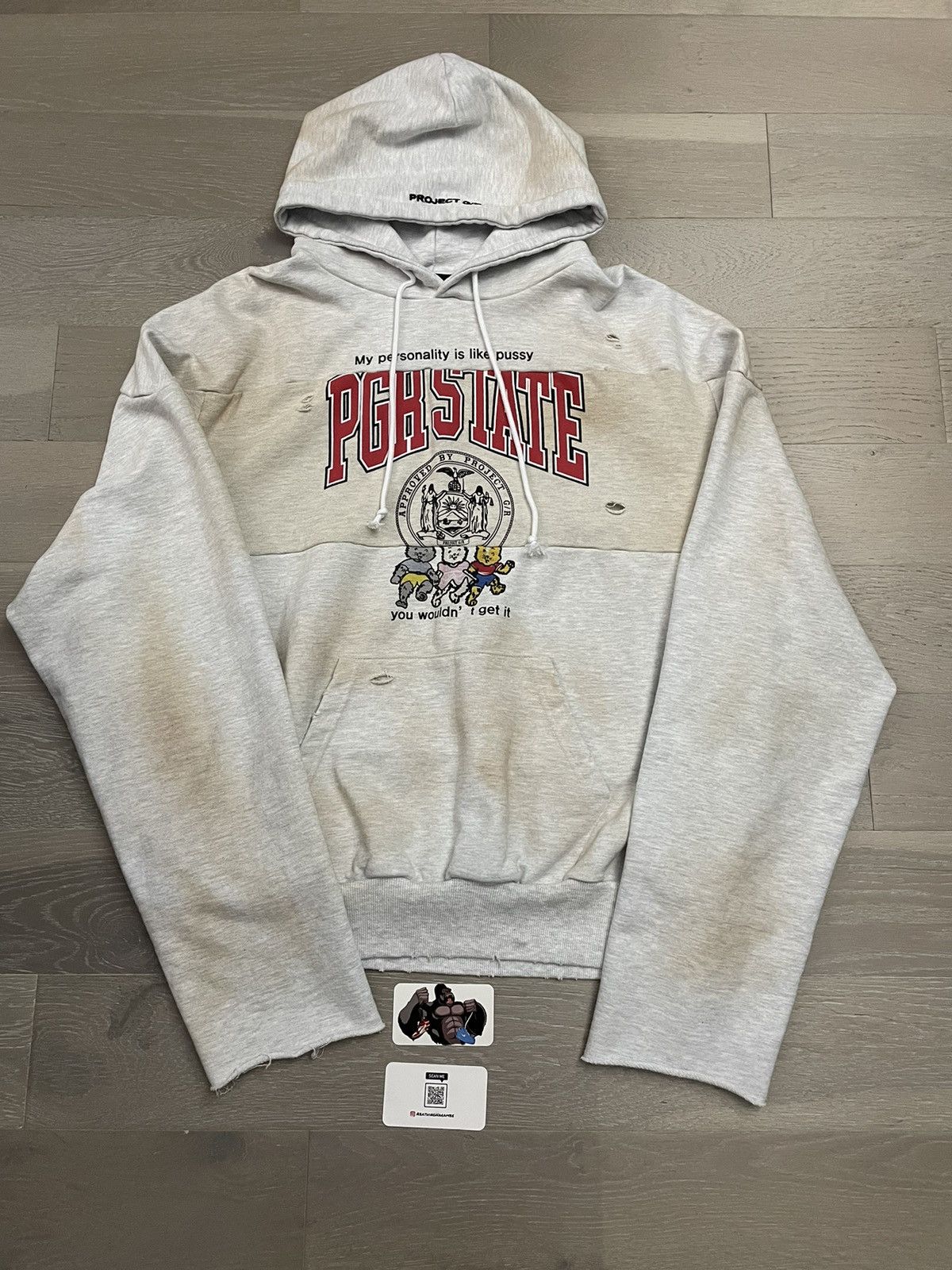 PROJECT G/R Project G/R Reworked Sport Hoodie - Dirty Melange Size US L / EU 52-54 / 3 - 2 Thumbnail