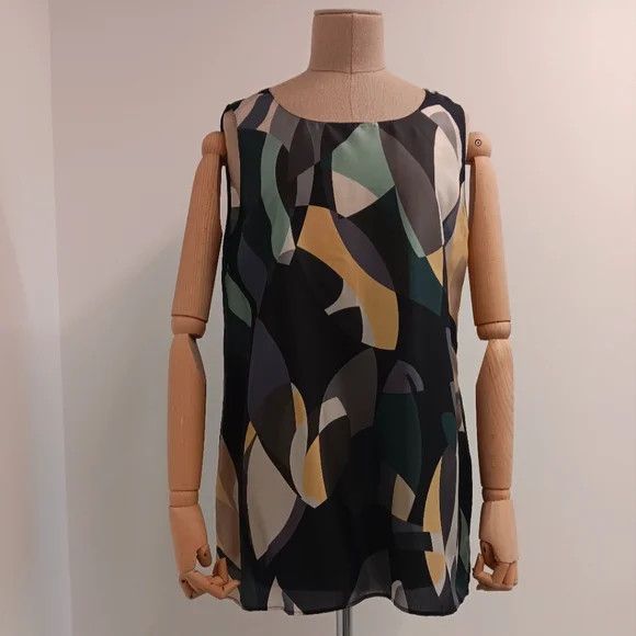 Lafayette 148 LAFAYETTE 148 NEW YORK Sleeveless Adela Silk Blouse - Med Size M / US 6-8 / IT 42-44 - 1 Thumbnail